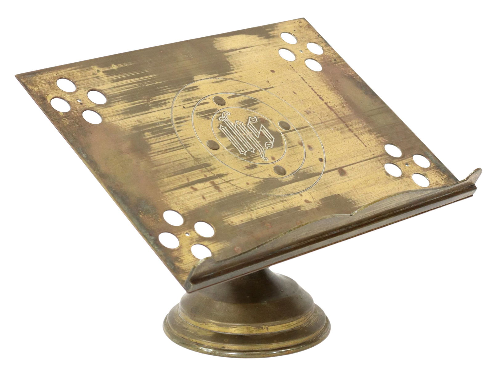 ENGLISH RELIGIOUS TABLETOP BRASS MISSAL STAND (1 of 4)