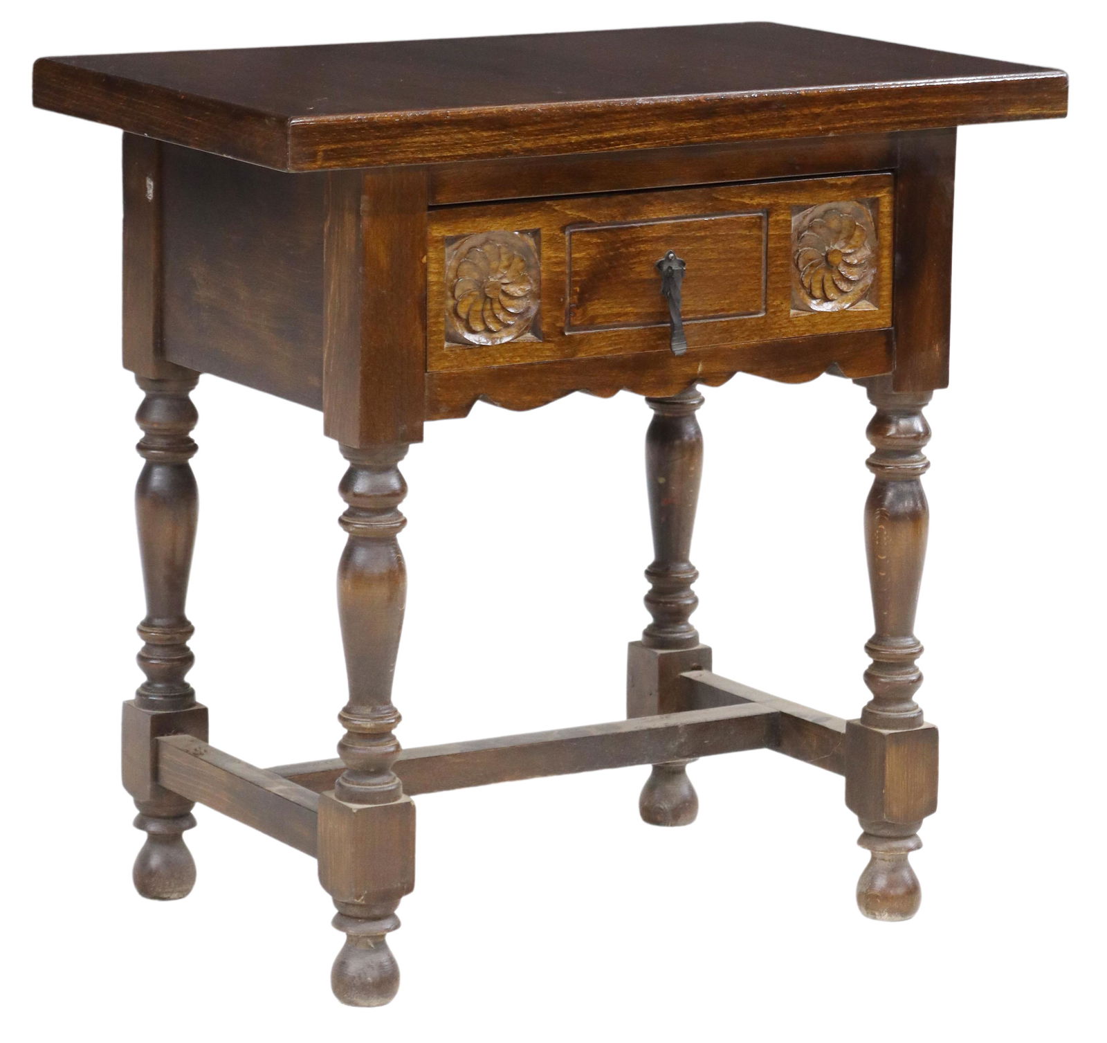 SPANISH BAROQUE STYLE WALNUT SIDE TABLE (1 of 5)
