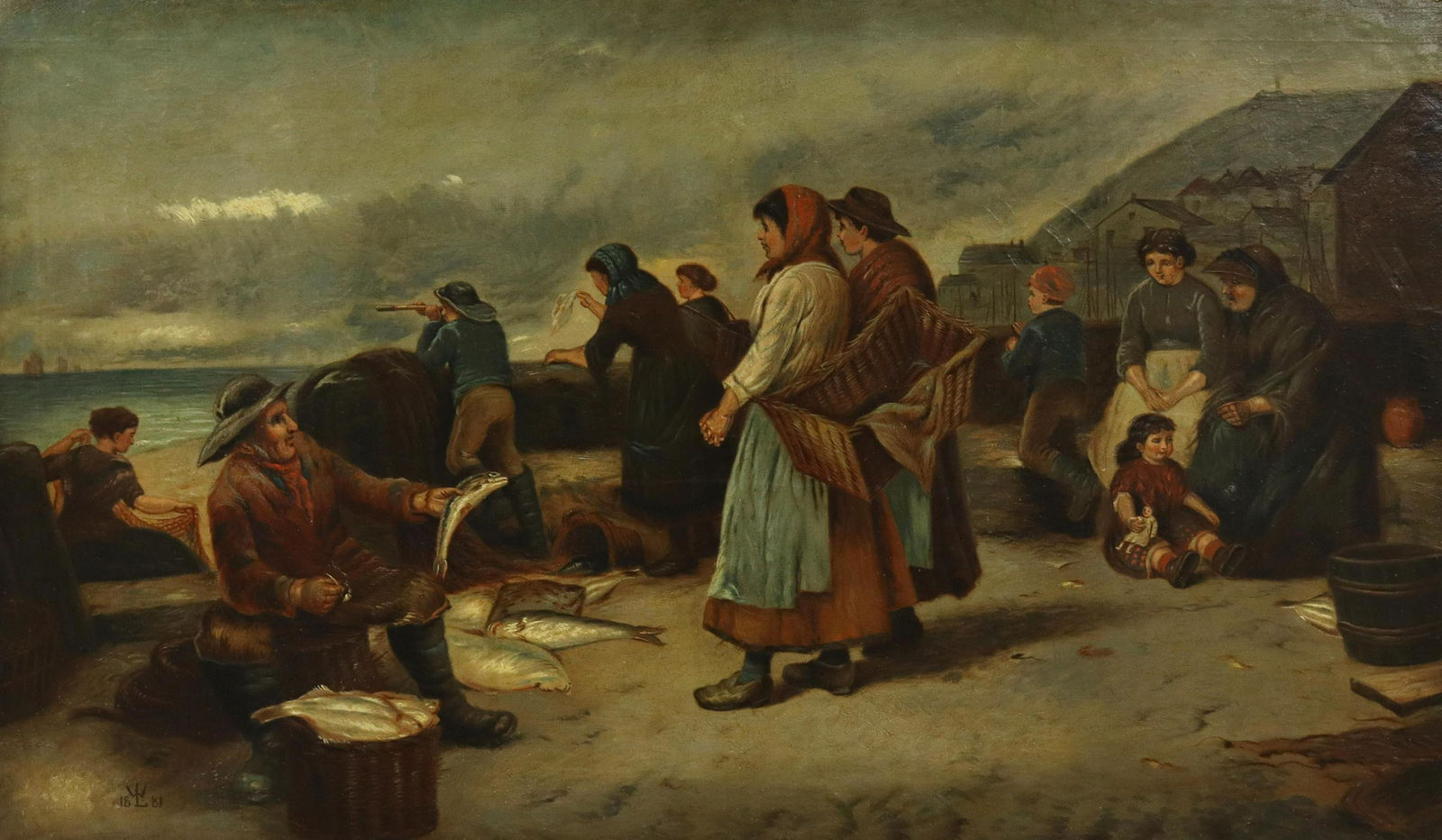 FAREWELL THE FLEET PAINTING AFTER WALTER LANGLEY (1 of 5)