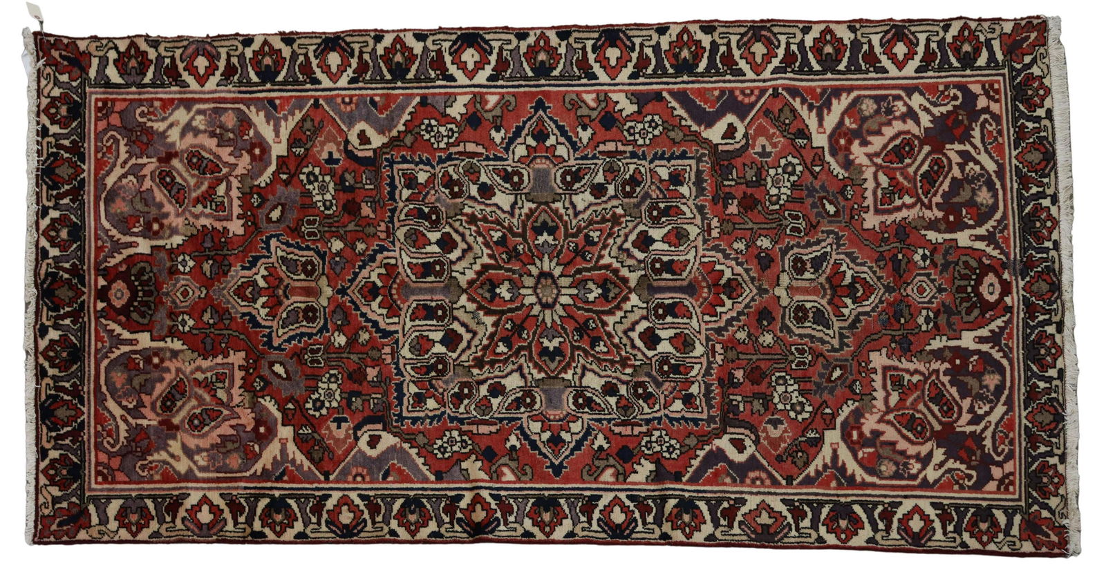 HAND-TIED PERSIAN BAKTIARI RUG, 9' X 4'6" (1 of 3)