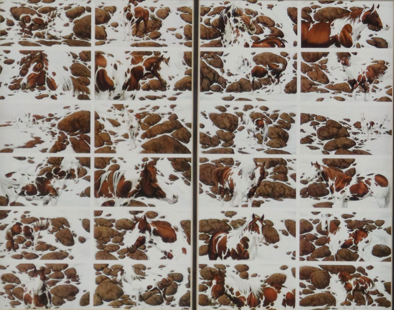 FRAMED BEV DOOLITTLE HIDE & SEEK PRINT & ARROWHEAD (1 of 4)