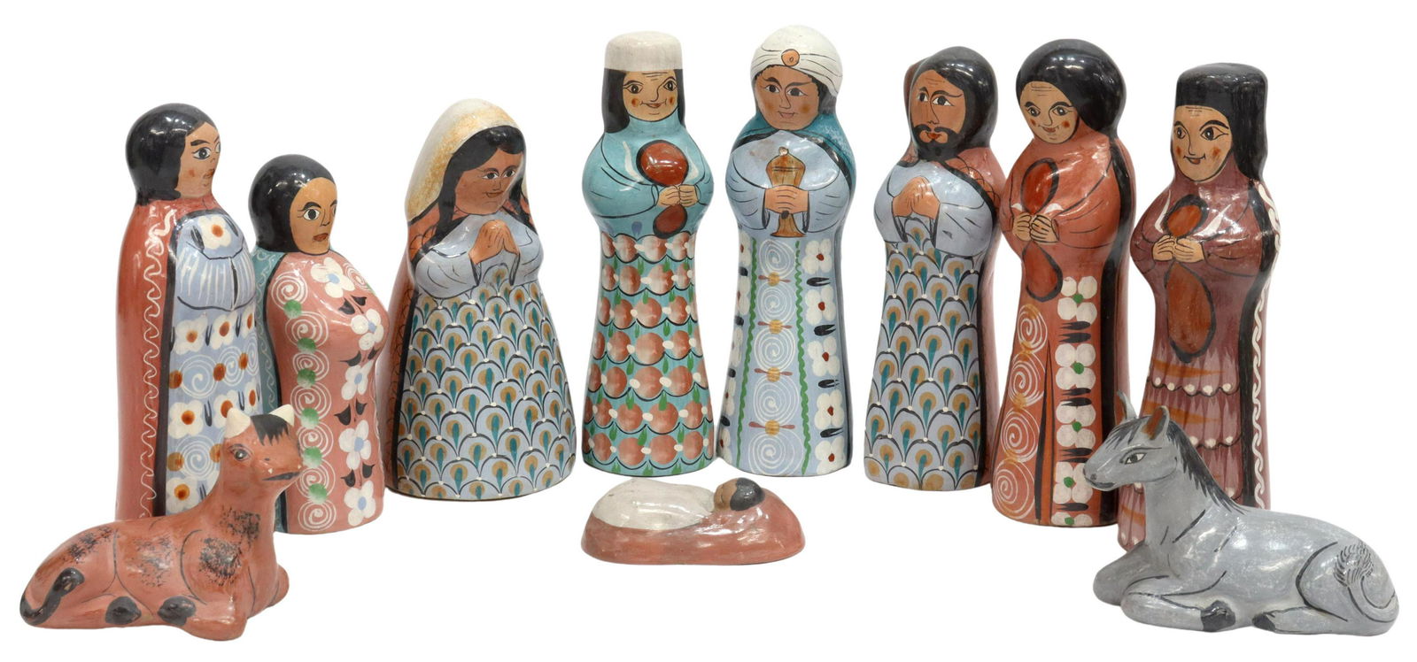 (11) TONALA POTTERY CRECHE NATIVITY SCENE, MEXICO (1 of 6)