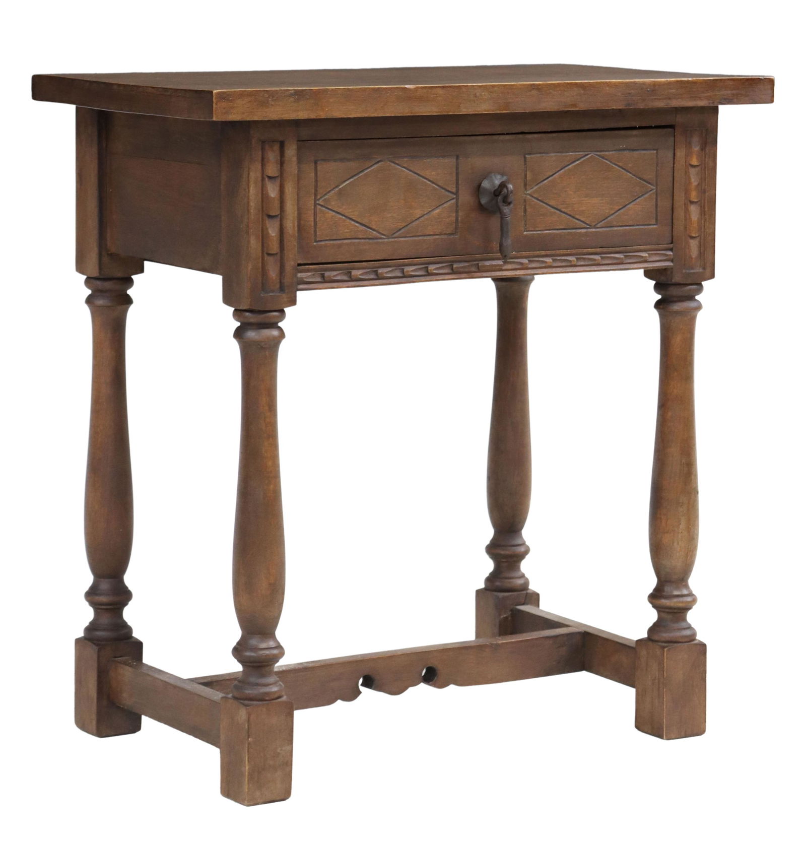 SPANISH BAROQUE STYLE WALNUT SIDE TABLE (1 of 5)