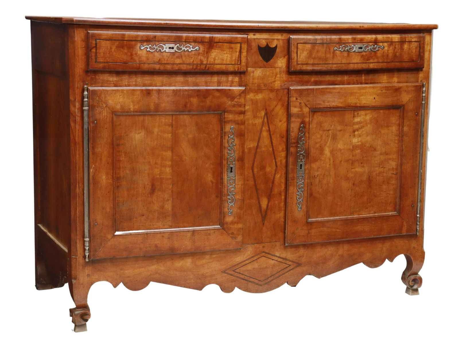 FRENCH PROVINCIAL FRUITWOOD SIDEBOARD, 19TH C. (1 of 6)