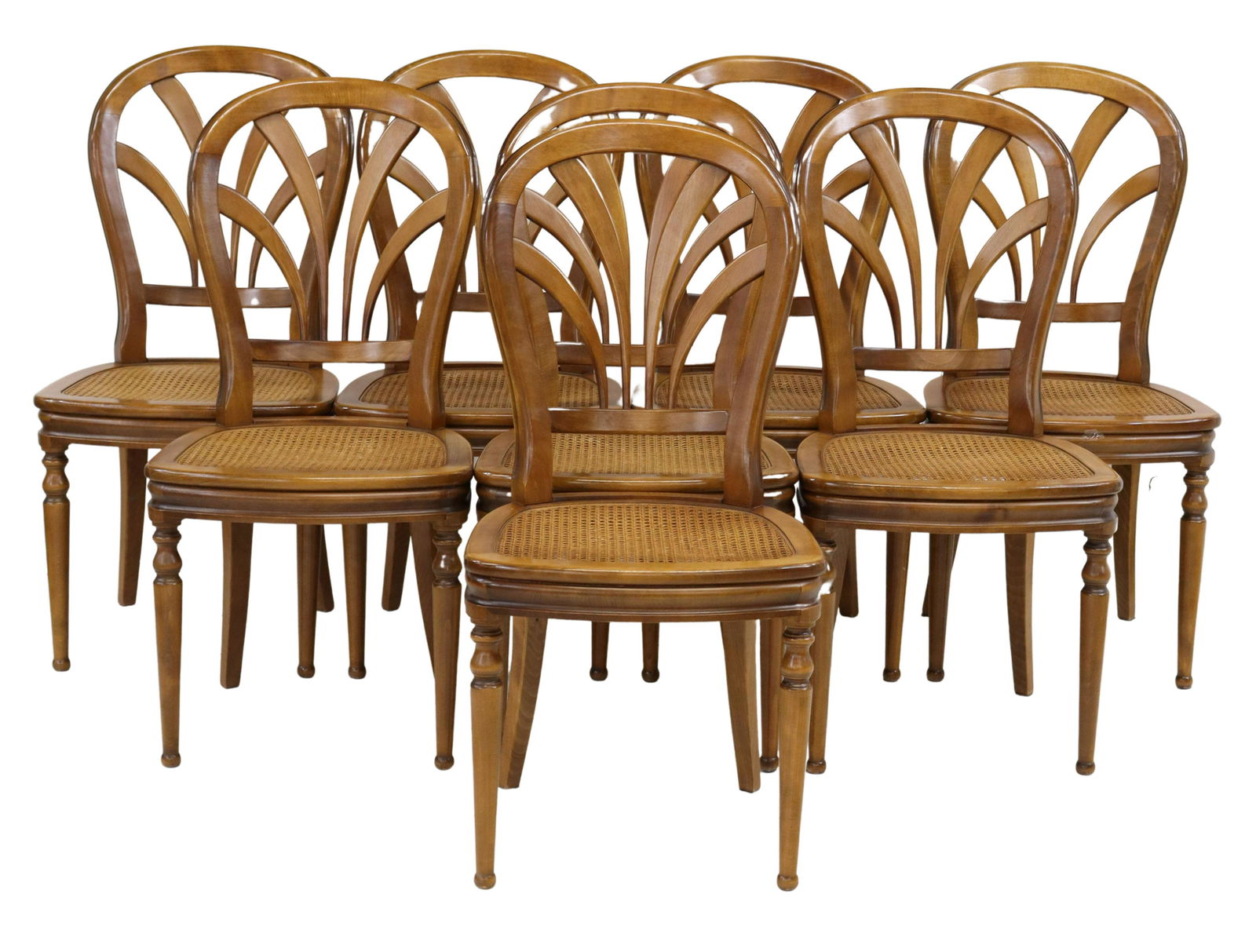 (8) FRENCH LOUIS PHILIPPE STYLE WALNUT CHAIRS (1 of 3)