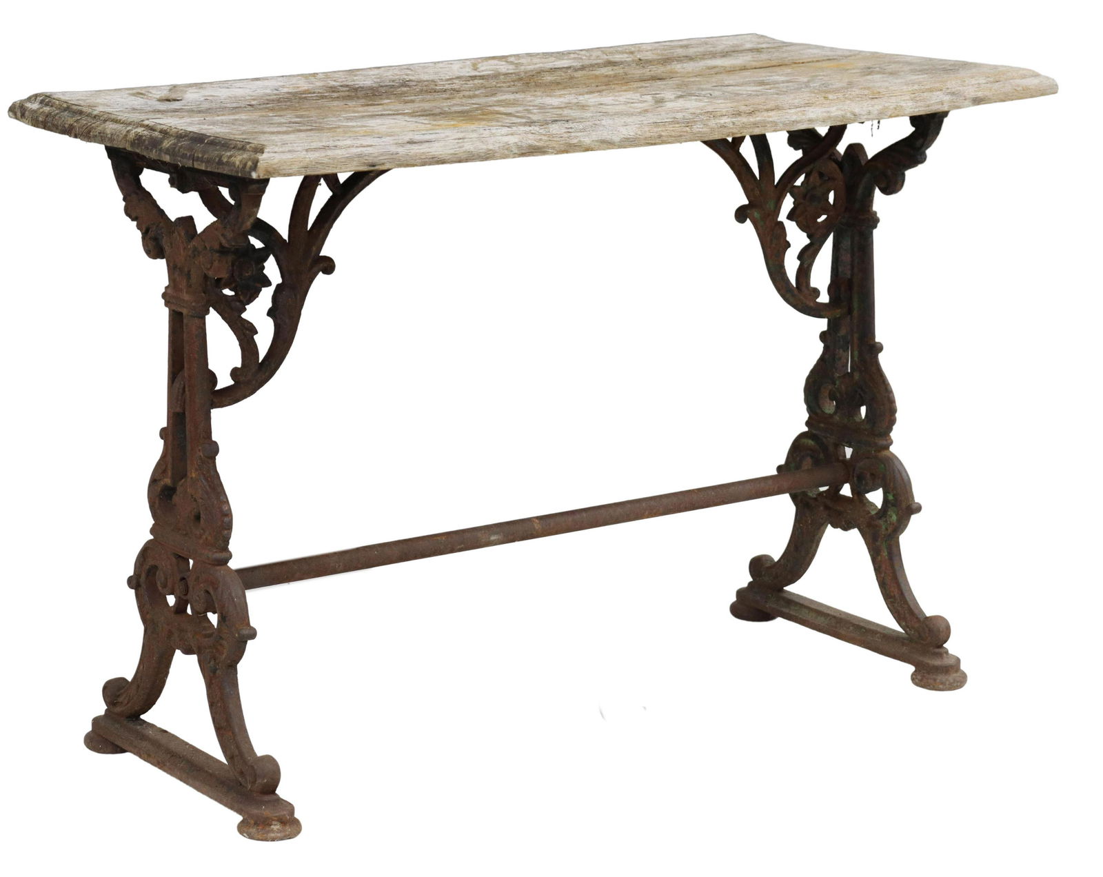 ENGLISH VICTORIAN CAST IRON PUB TABLE (1 of 4)