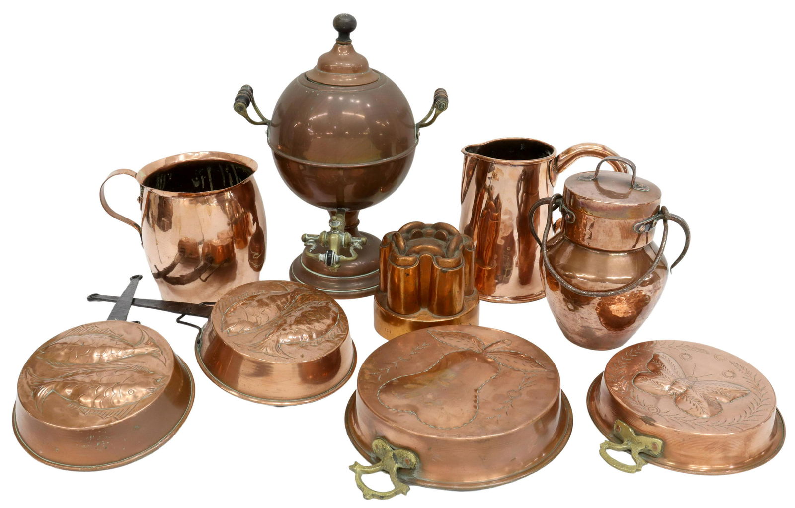 (9) FRENCH & ENGLISH COPPER KITCHENWARE (1 of 5)