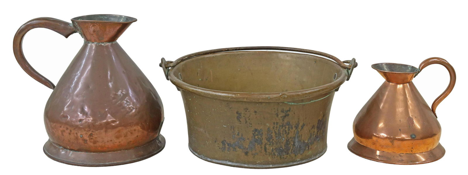 BRASS & COPPER KITCHENWARE, 18TH/ 19TH C. (1 of 4)