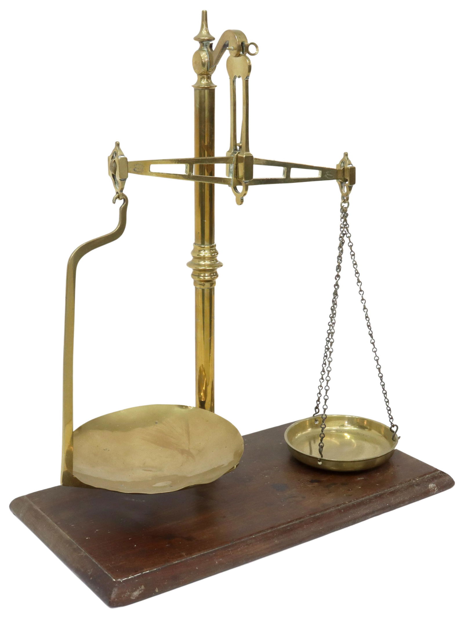 ENGLISH W&T AVERY BRASS BALANCE SCALES, 19TH C. (1 of 4)
