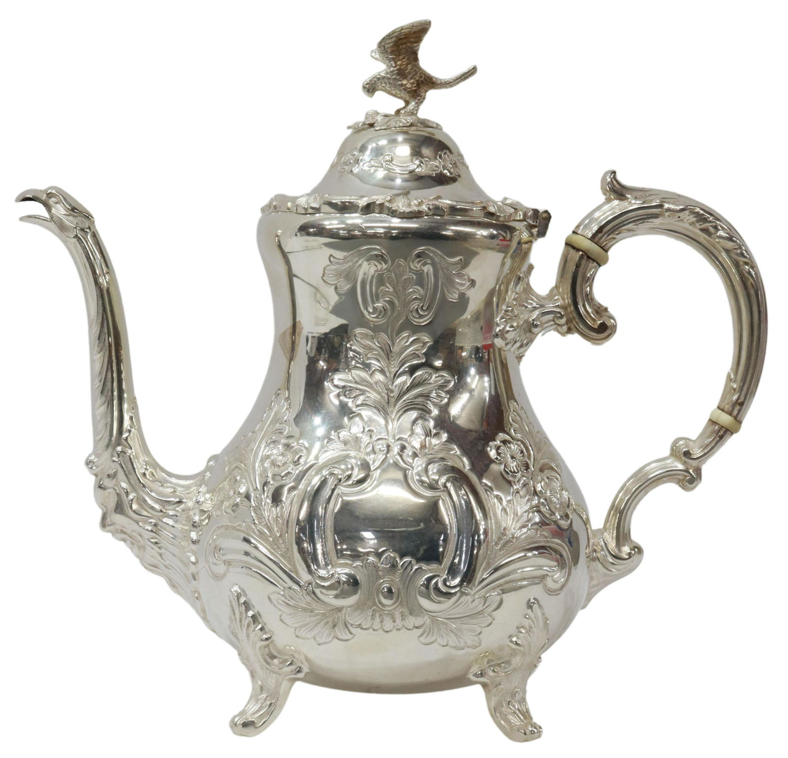 ENGLISH ROBERTS & BELK STERLING SILVER TEAPOT (1 of 3)
