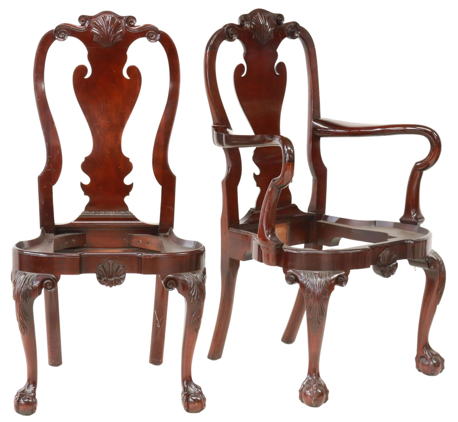 (12) KINDEL WINTERTHUR CHIPPENDALE STYLE CHAIRS (1 of 6)