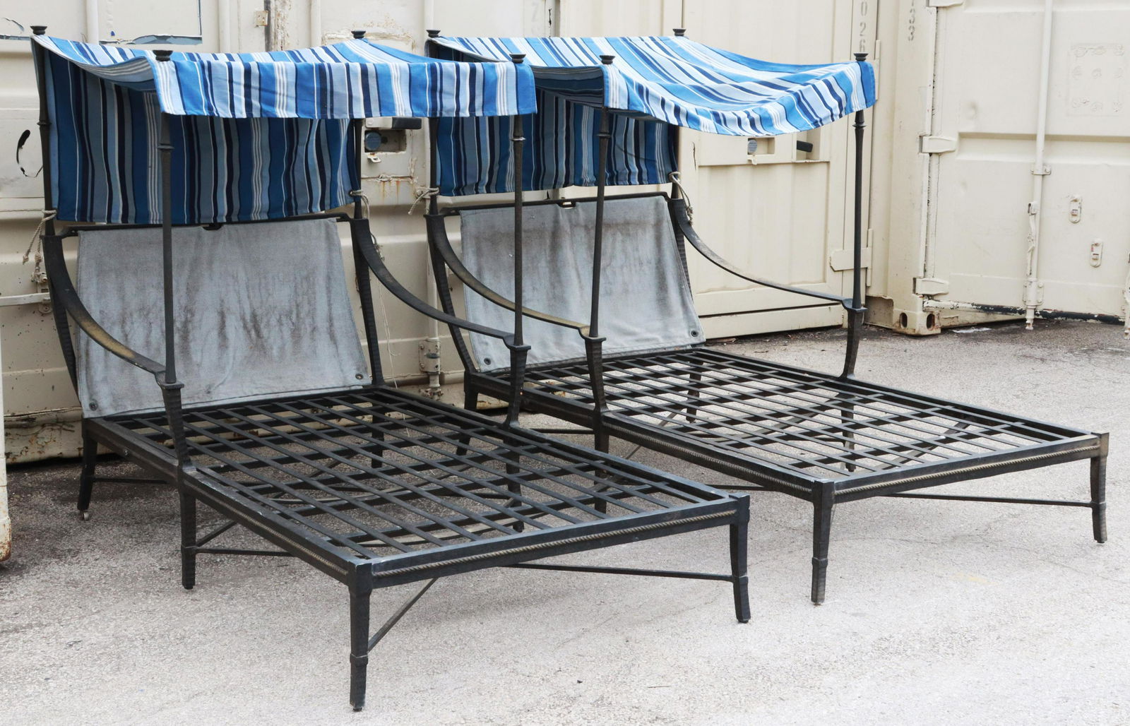 (2) CENTURY ANDALUSIA PATIO ALUMINUM DOUBLE CHAISE (1 of 2)