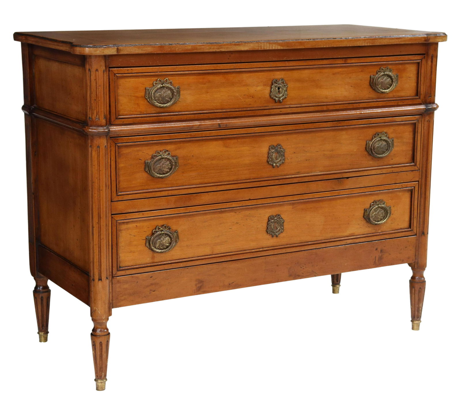 FRENCH LOUIS XVI STYLE THREE-DRAWER COMMODE (1 of 5)