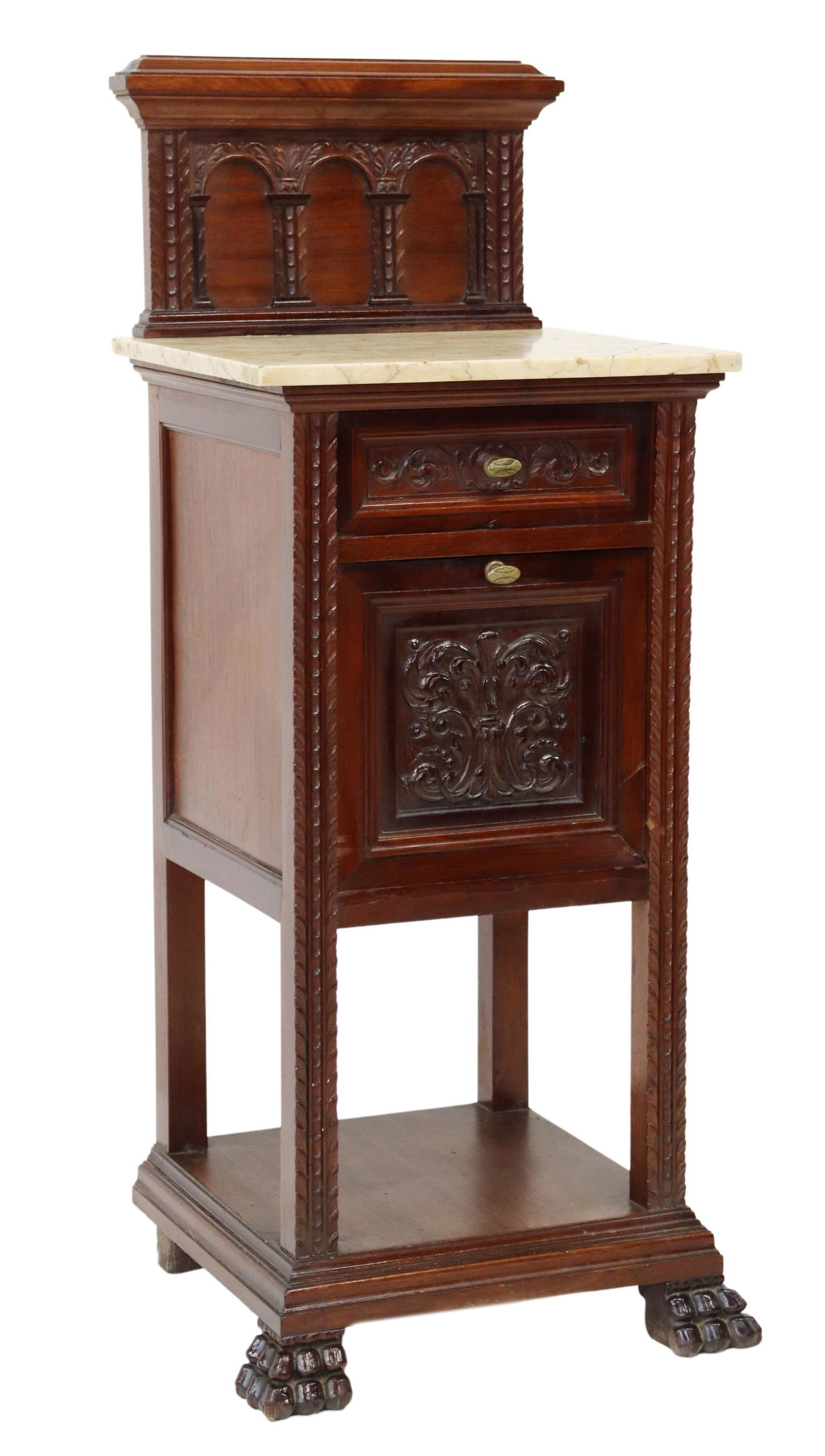 SPANISH RENAISSANCE REVIVAL BEDSIDE CABINET (1 of 6)