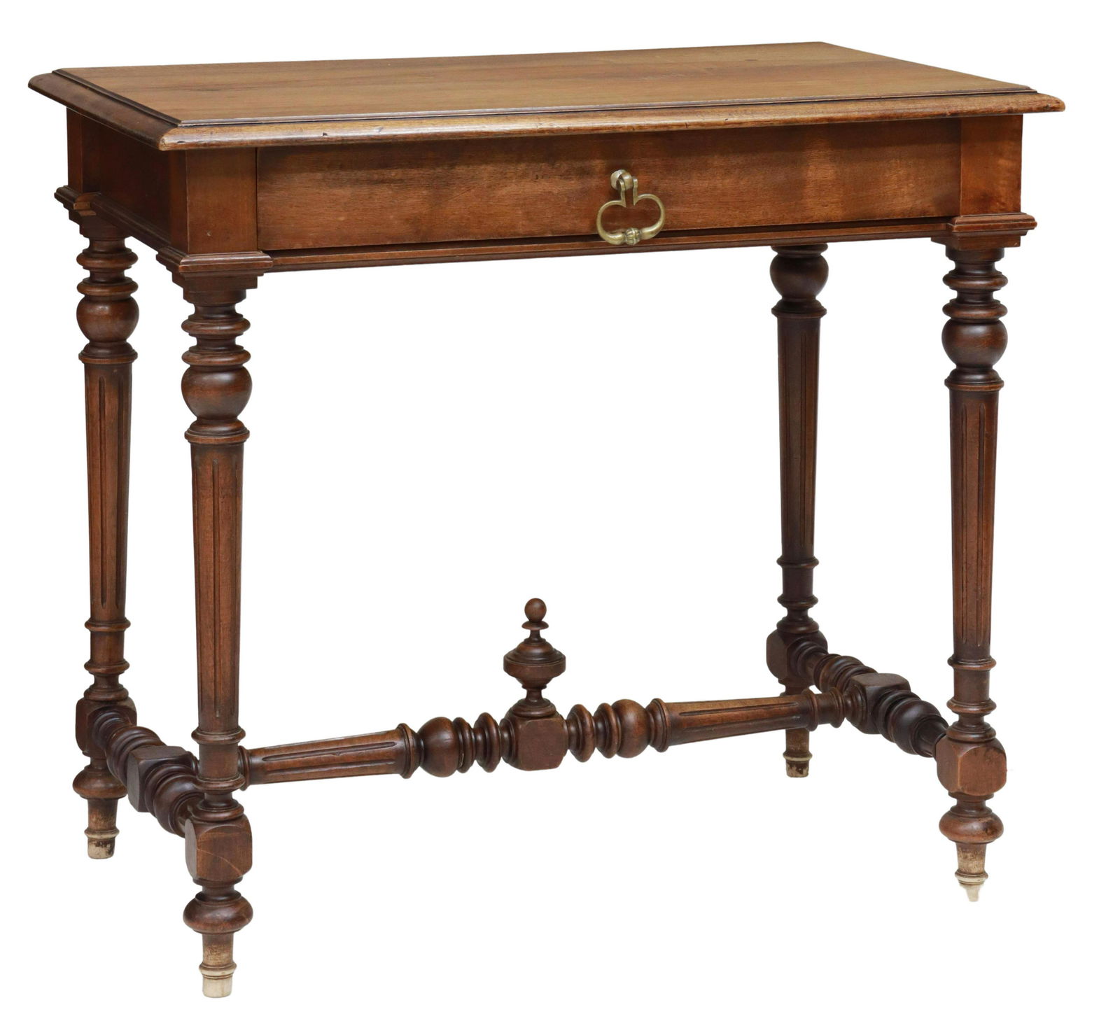 FRENCH HENRI II STYLE WALNUT WRITING TABLE (1 of 5)