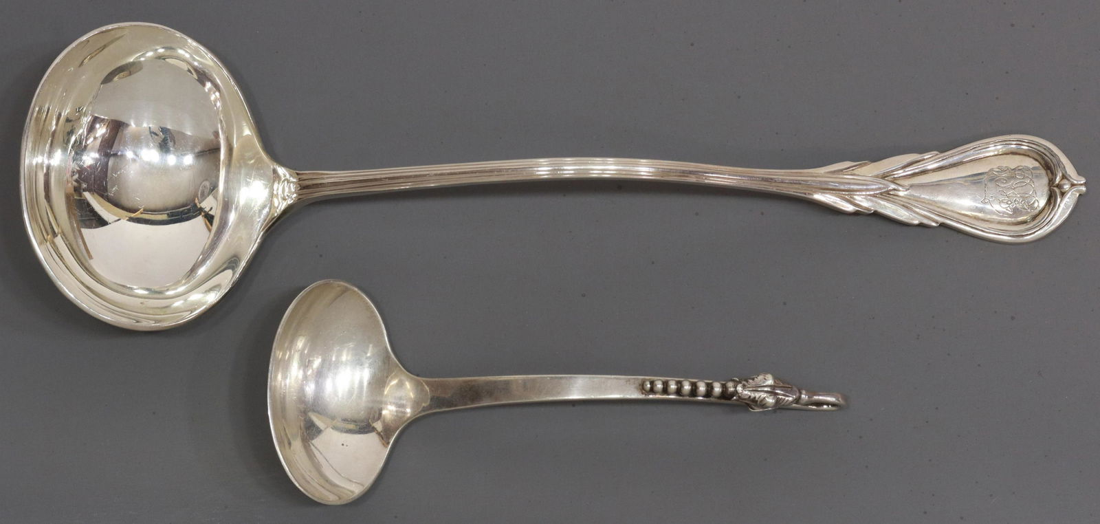 (2) SANBORNS STERLING BLOSSOM LADLE & SILVERPLATE (1 of 4)