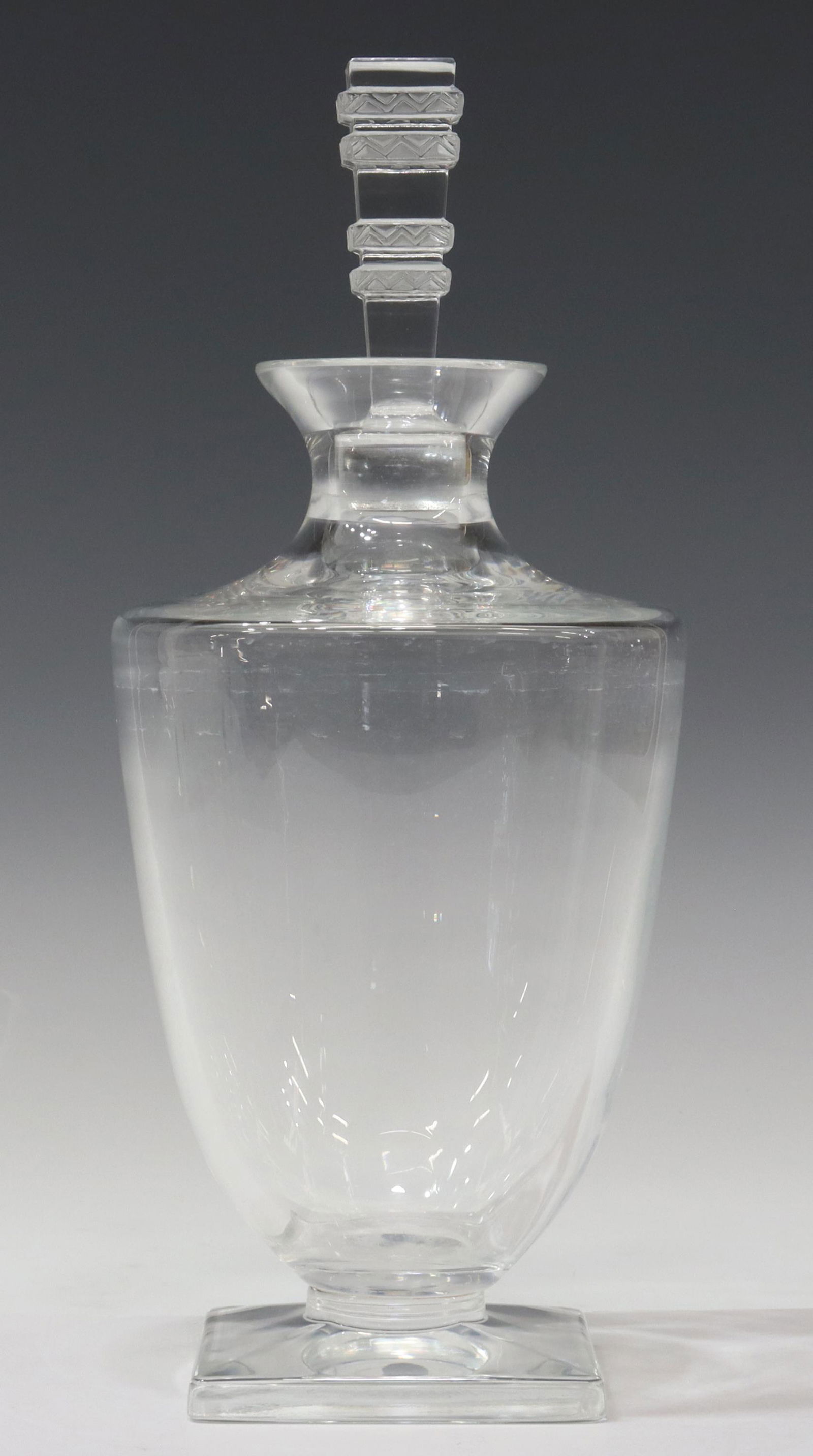 FRENCH LALIQUE 'ARGOS' GLASS DECANTER & STOPPER (1 of 3)