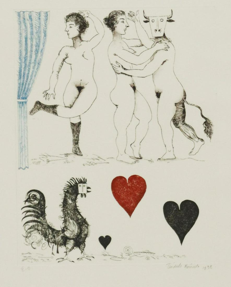 TEODULO ROMULO (MX, B.1943) MIXOGRAFIA PRINT (1 of 4)