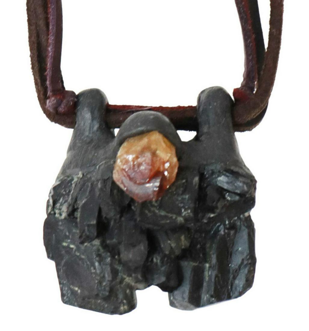 ANOTHAI HANSEN STATEMENT NECKLACE BLACK TOURMALINE (1 of 4)