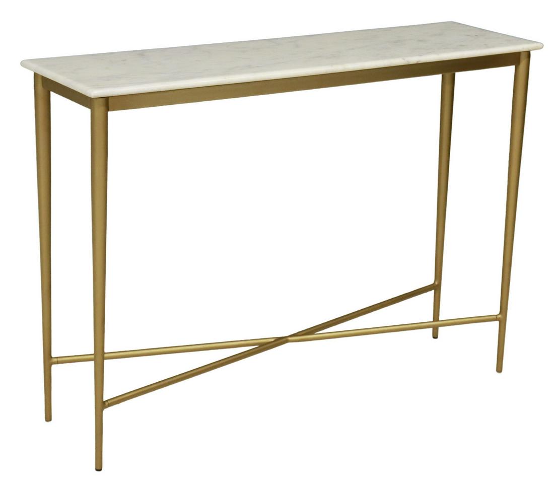 WEST ELM NEVE MODERN MARBLE-TOP CONSOLE TABLE (1 of 4)