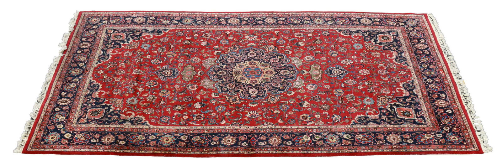 HAND-TIED PERSIAN MASHAD RUG, 16' X 9'11" (1 of 3)