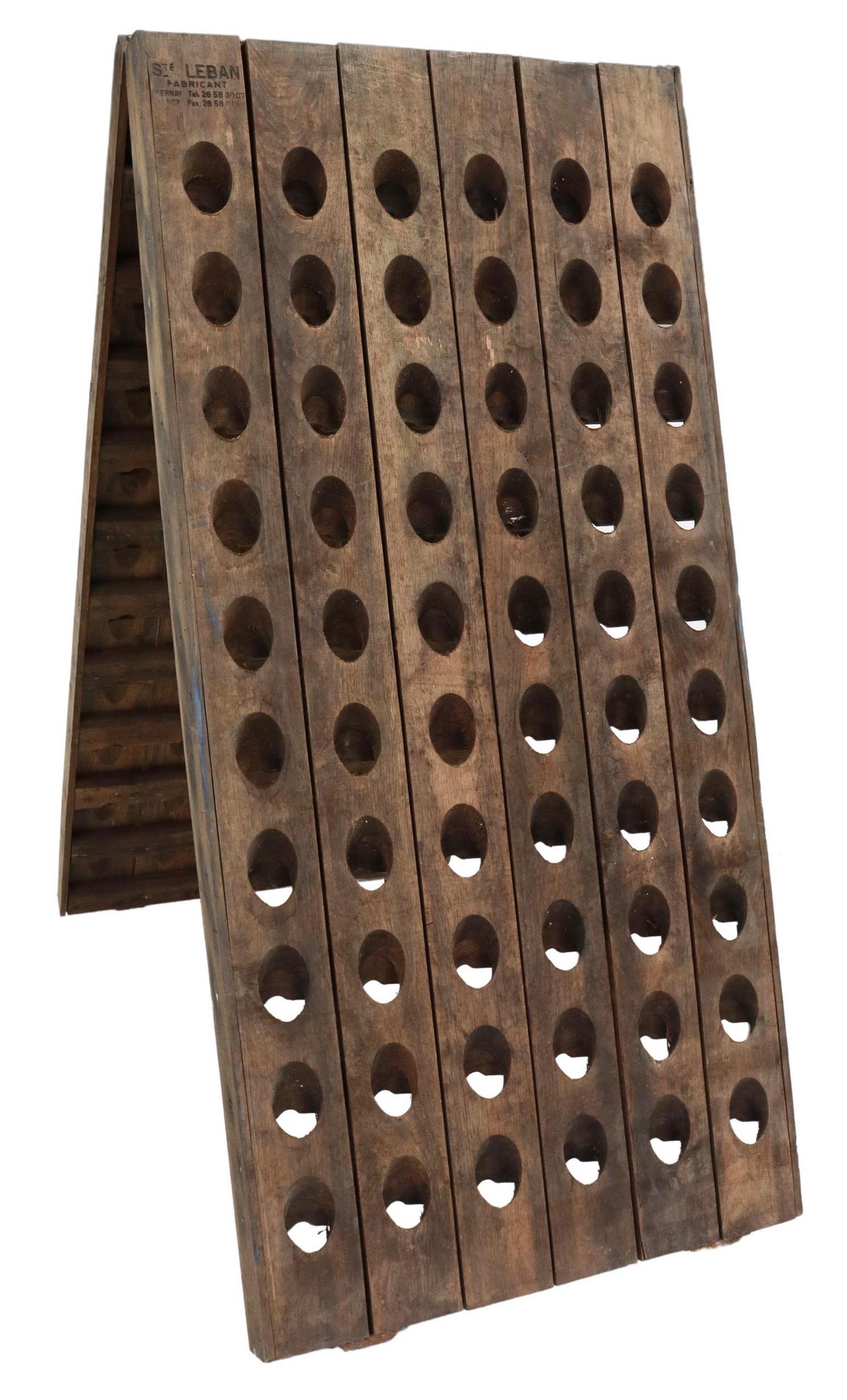 FRENCH A-FRAME RIDDLING CHAMPAGNE RACK 120 BOTTLES (1 of 4)