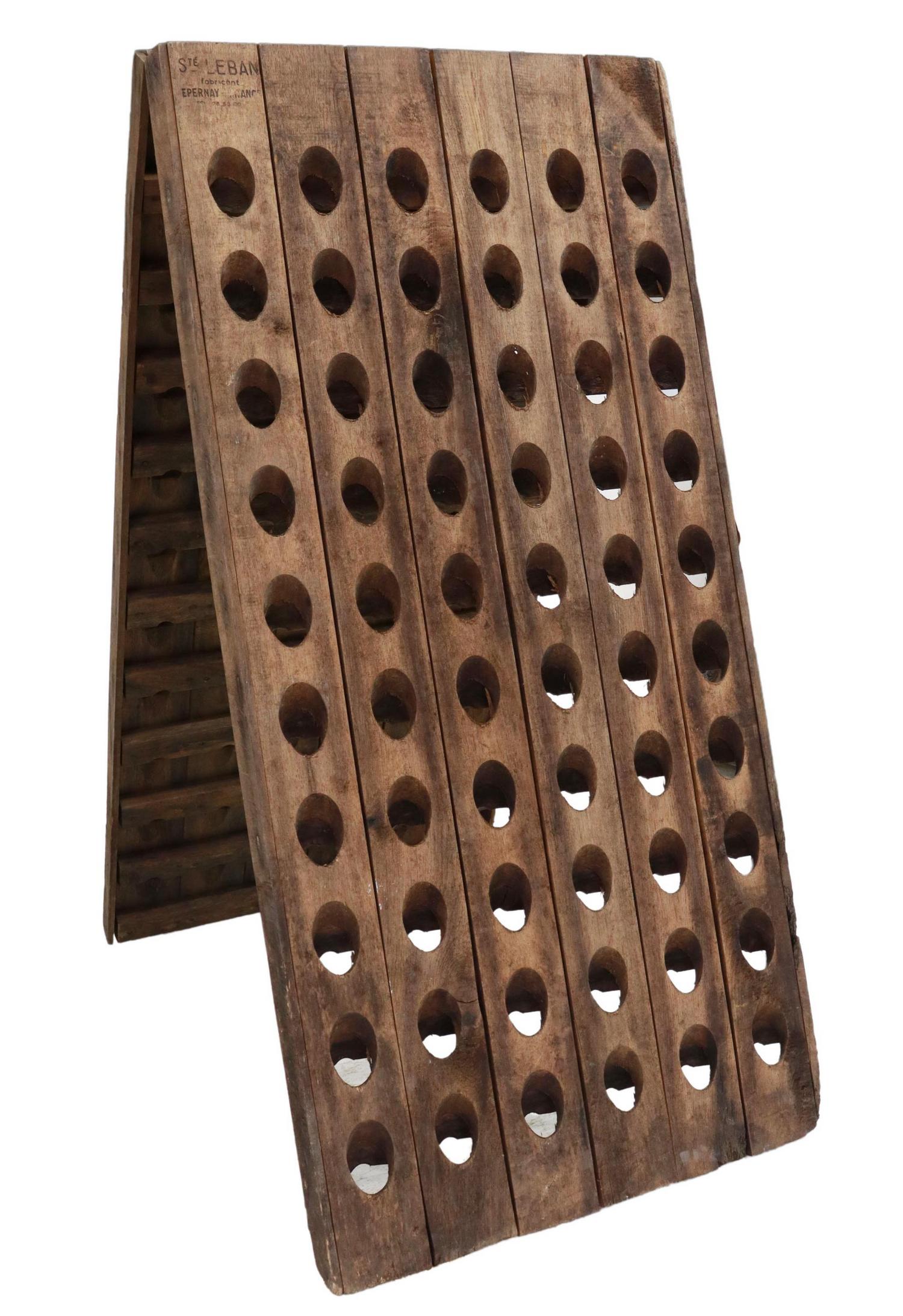 FRENCH A-FRAME RIDDLING CHAMPAGNE RACK 120 BOTTLES (1 of 4)