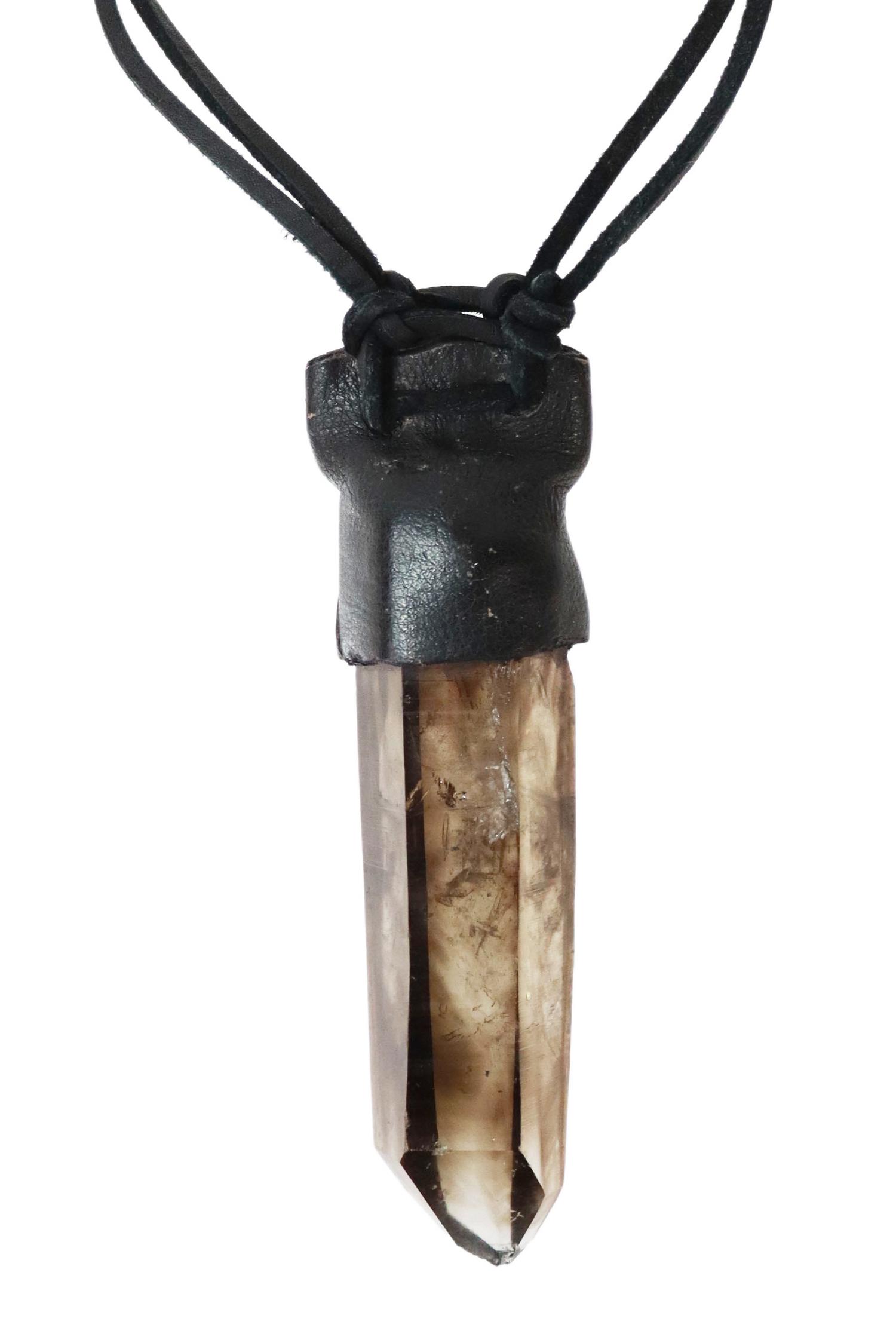 ANOTHAI HANSEN STATEMENT NECKLACE, SMOKY QUARTZ (1 of 4)