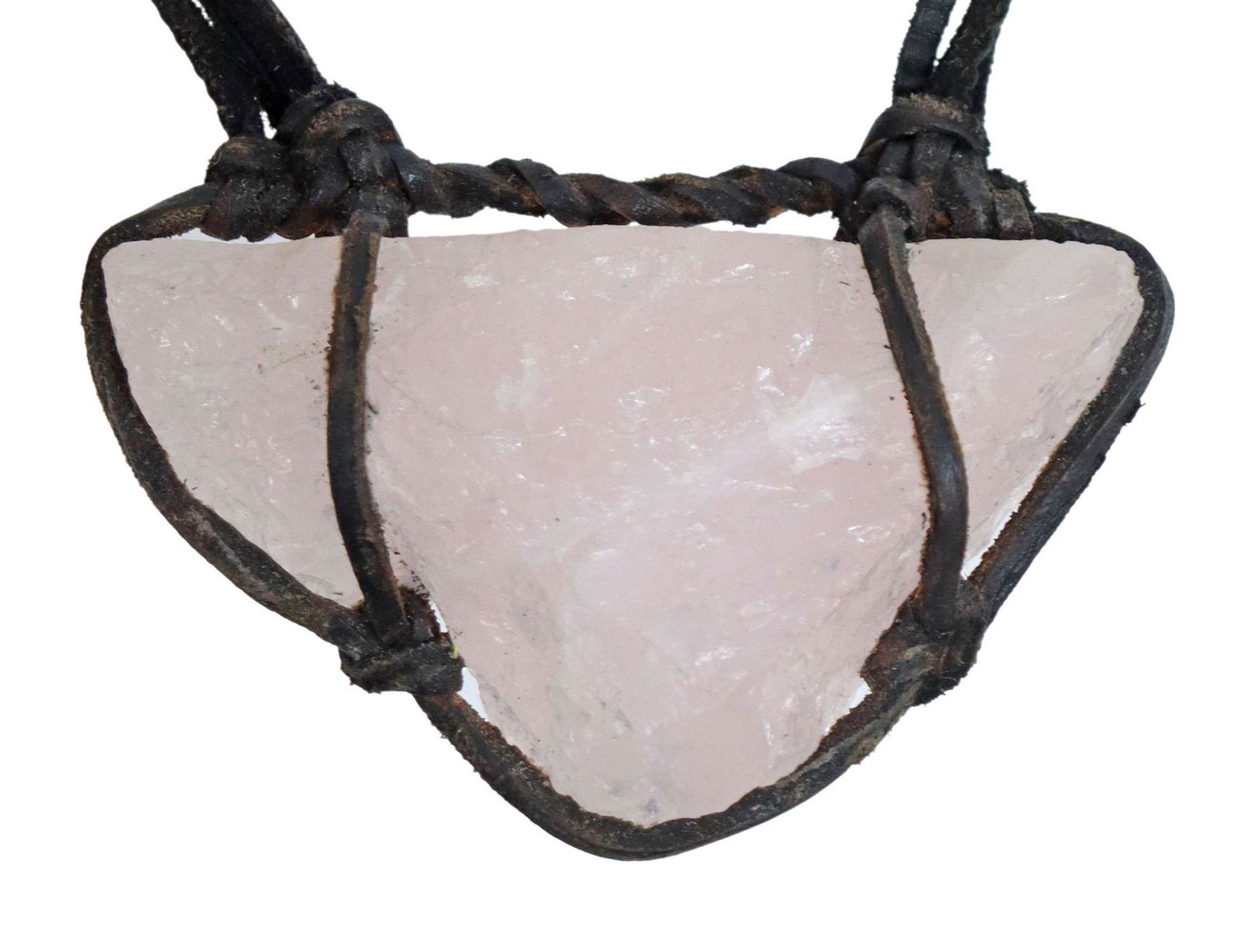 ANOTHAI HANSEN STATEMENT NECKLACE, ROSE QUARTZ (1 of 4)