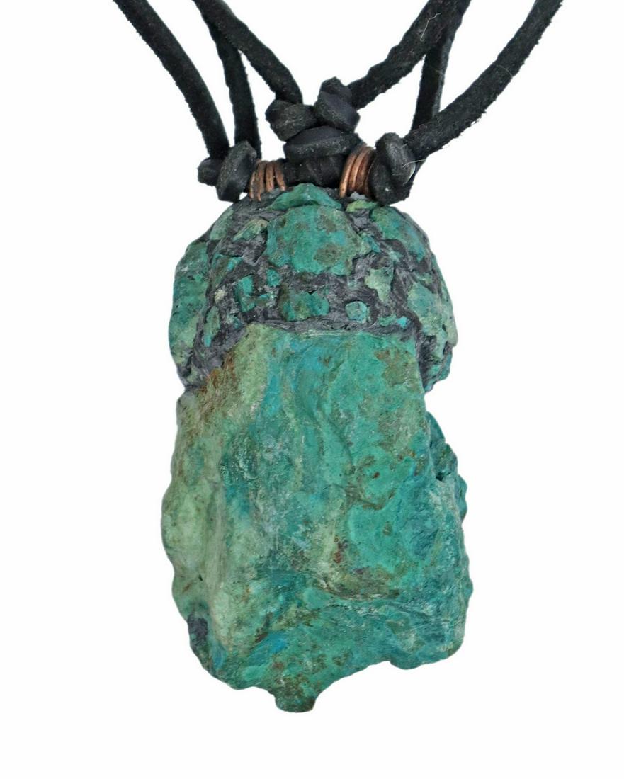 ANOTHAI HANSEN STATEMENT NECKLACE, CHRYSOCOLLA (1 of 4)