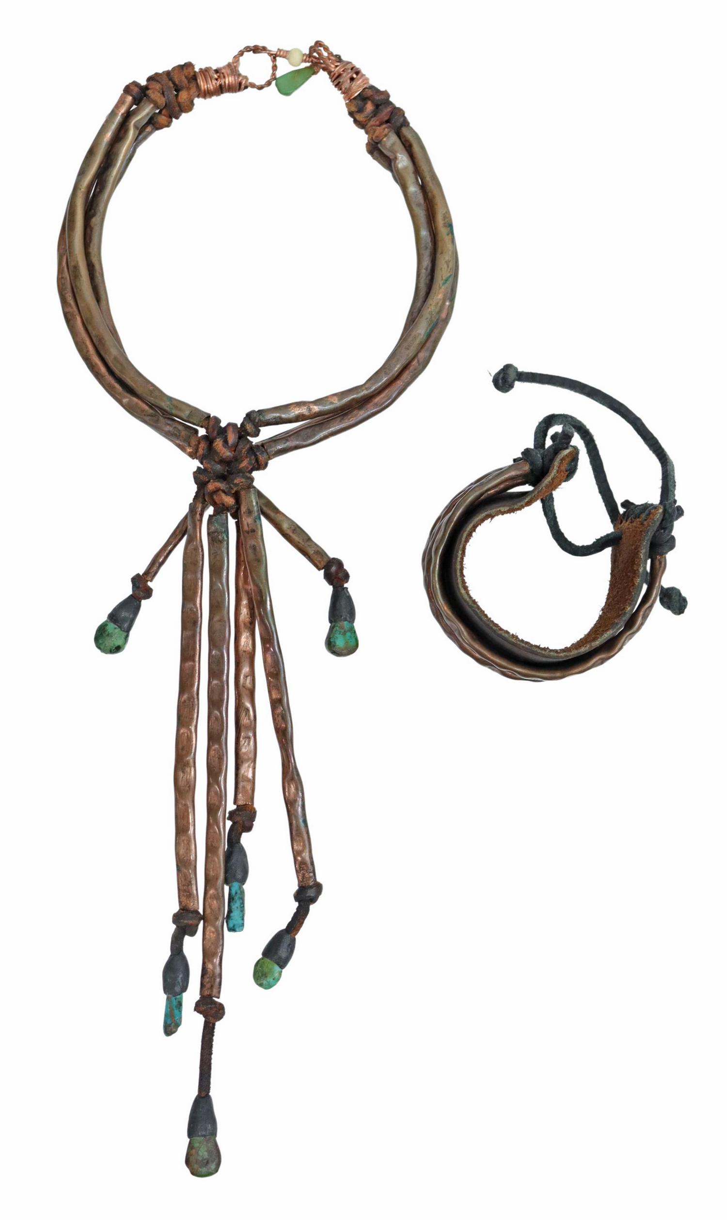 ANOTHAI HANSEN STATEMENT JEWELRY, COPPER & LEATHER (1 of 4)