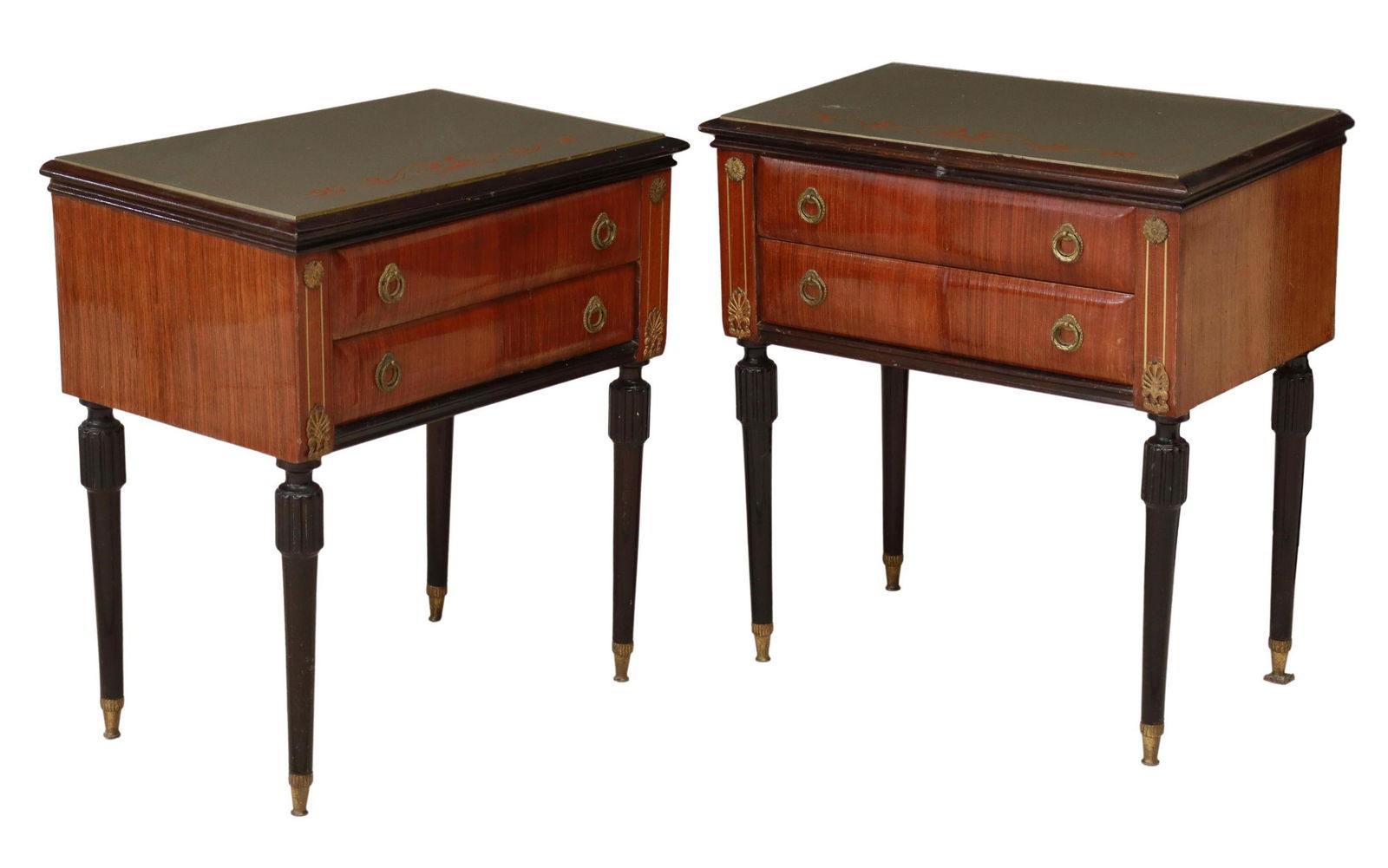 (2) ITALIAN MID-CENTURY MODERN BEDSIDE CABINETS (1 of 5)