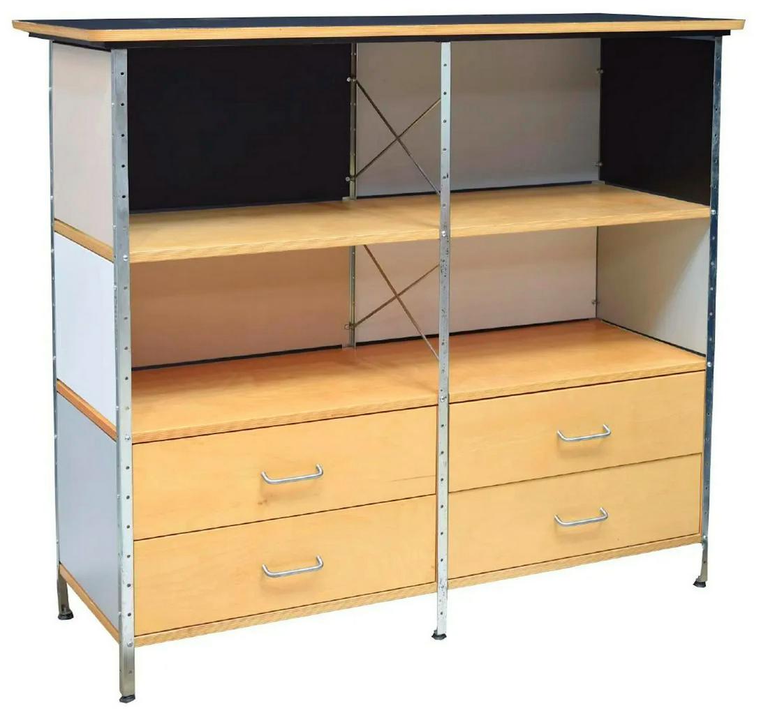MODERN WOOD WORKS EAMES ESU STYLE CABINET (1 of 3)