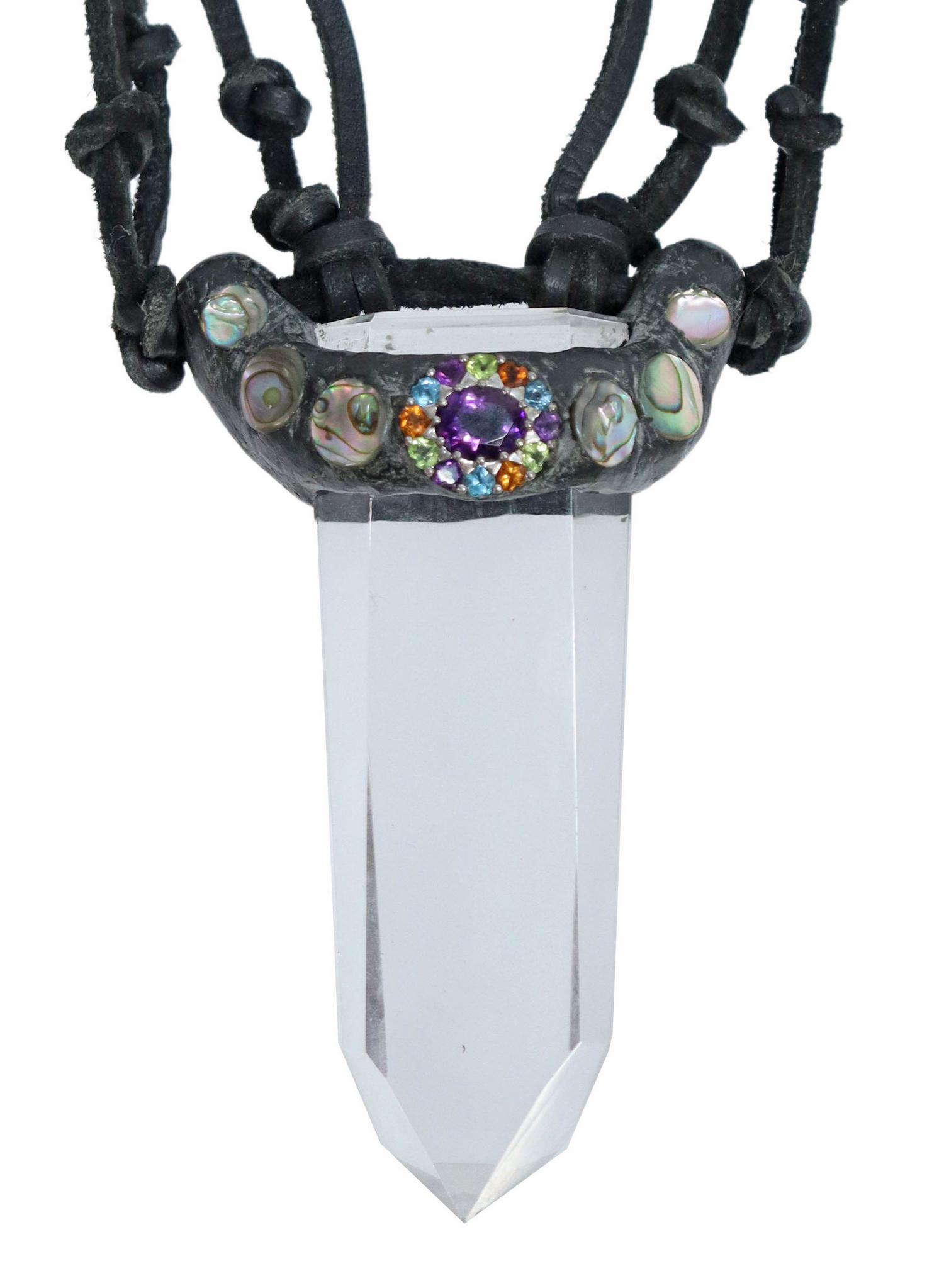 ANOTHAI HANSEN STATEMENT NECKLACE, CRYSTAL QUARTZ (1 of 6)