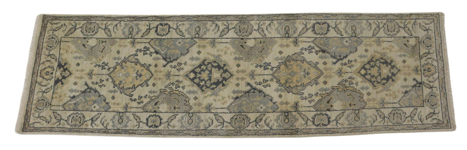 HAND-TIED INDO OUSHAK RUNNER, 7'10" X 2'5" (1 of 3)