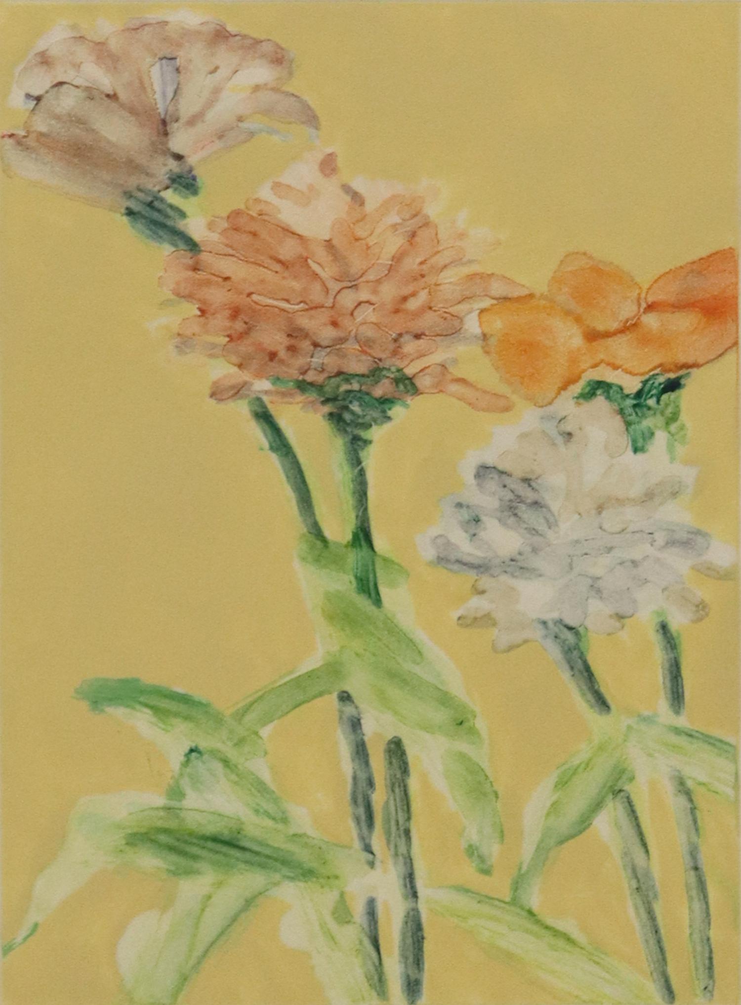 FORREST LEE MOSES (1934-2021) FLOWERS MONOTYPE (1 of 4)
