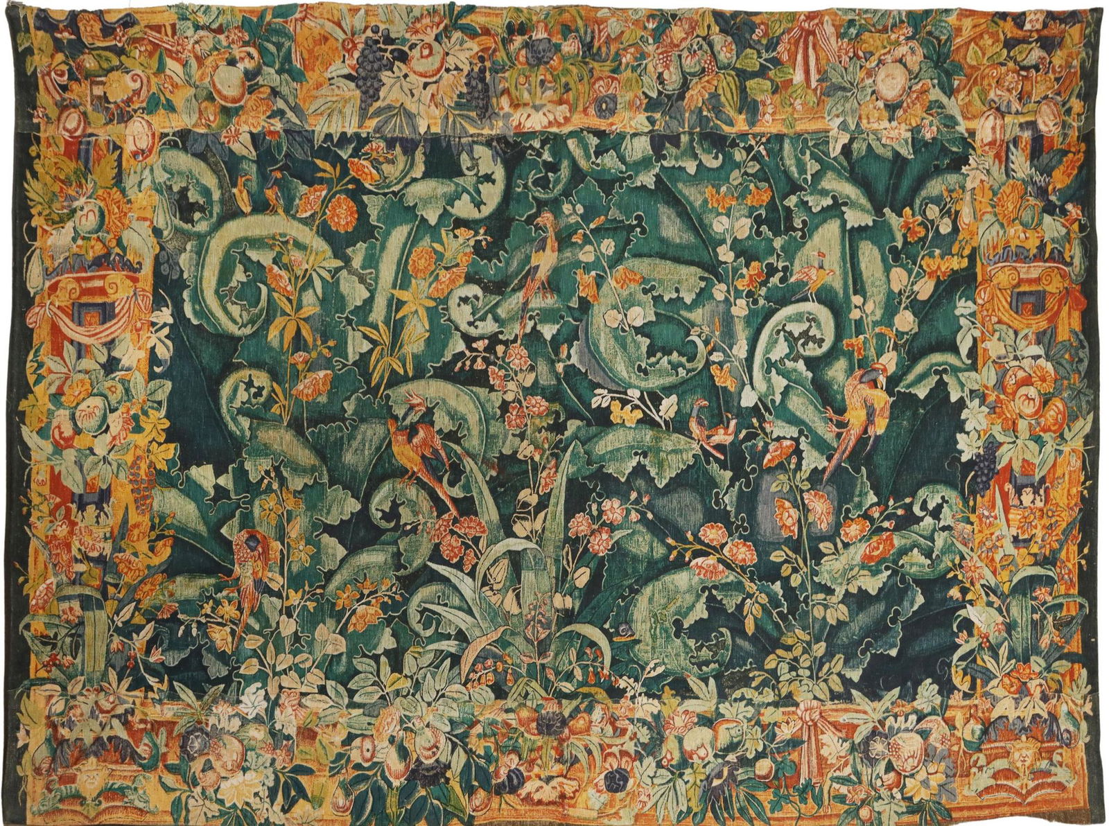VERDURE DE GRAMMONT STYLE SILKSCREEN WALL TAPESTRY (1 of 3)