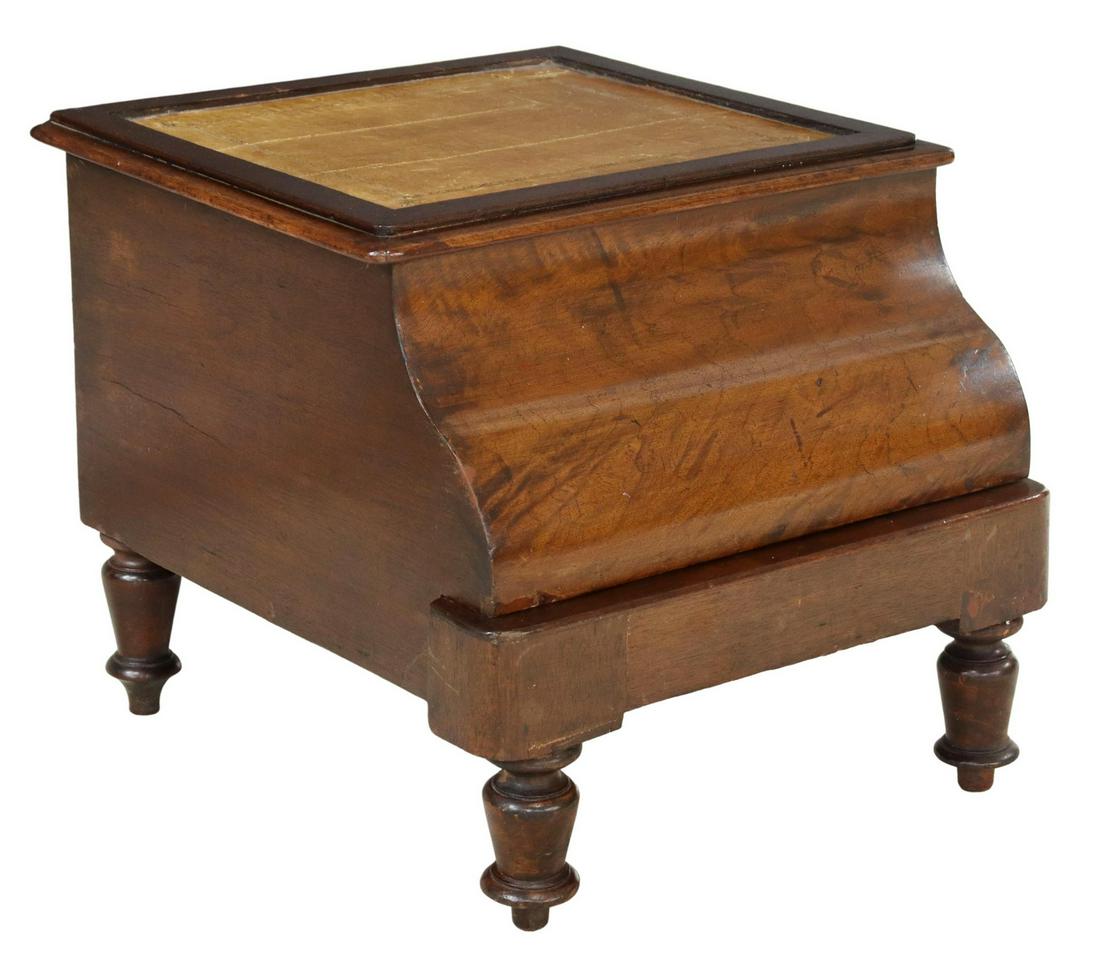 ENGLISH REGENCY PERIOD MAHOGANY BED STEPS (1 of 6)