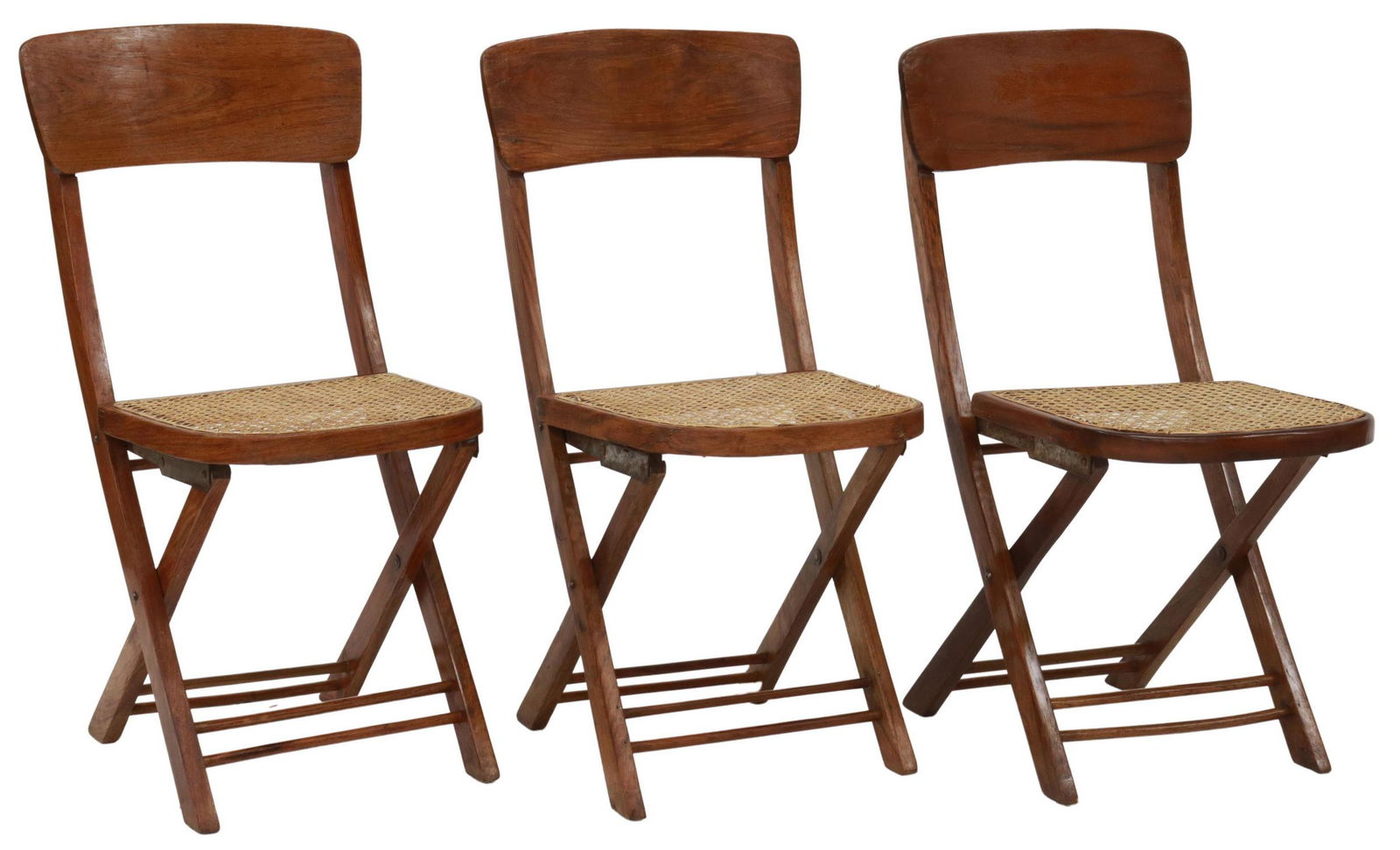 (3) BRITISH COLONIAL TEAK FOLDING CAMPAIGN CHAIRS (1 of 3)