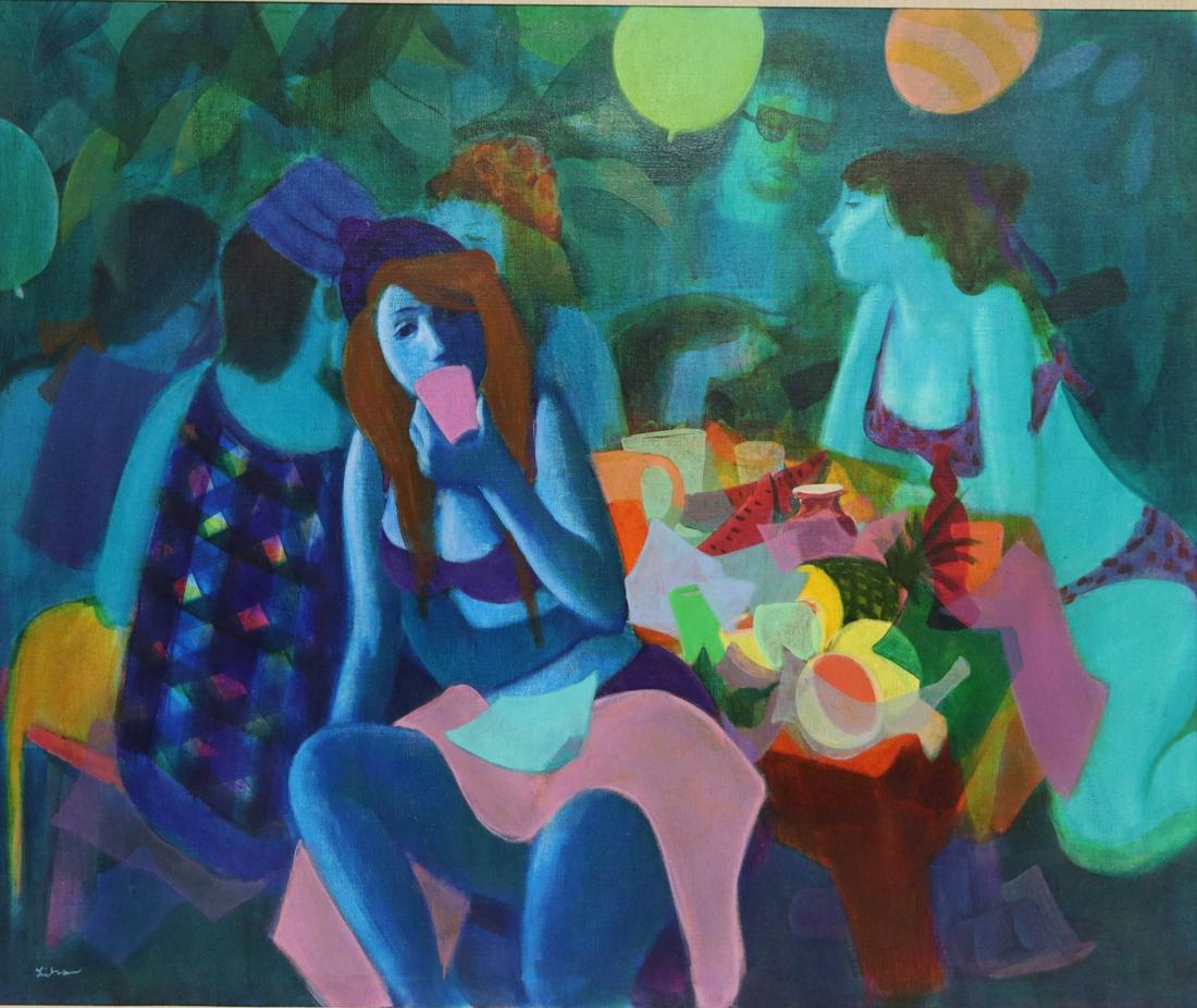 GARDEN PARTY, 50" x 60"
