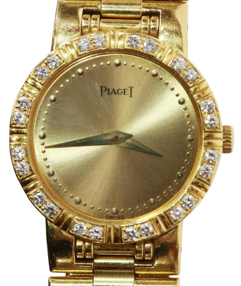 LADY'S PIAGET DANCER 18KT GOLD & DIAMOND WATCH (1 of 5)
