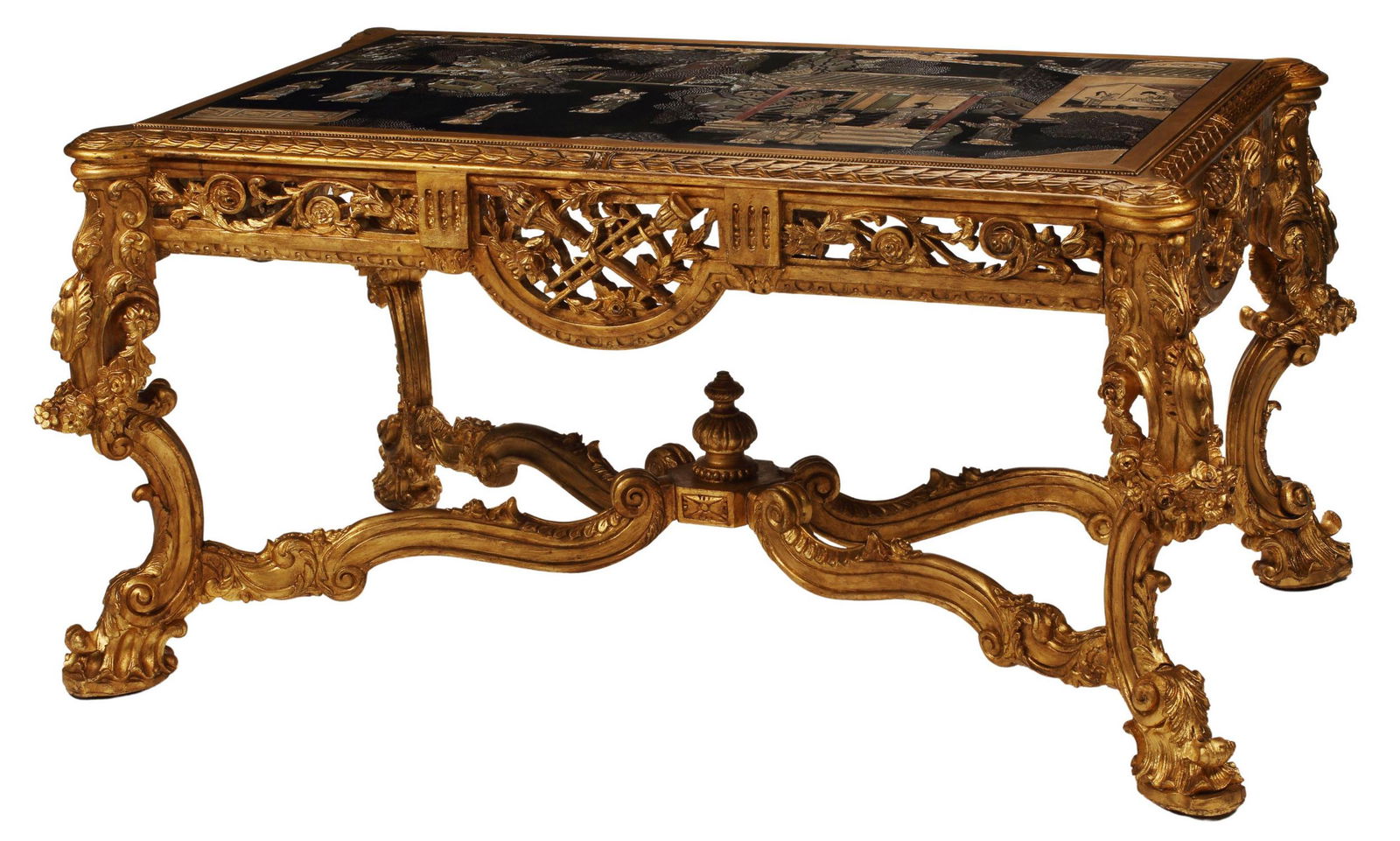 FRENCH REGENCE STYLE CHINOISERIE SALON TABLE (1 of 4)