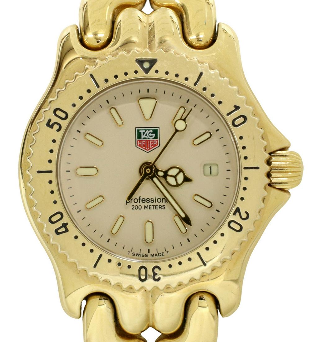 TAG HEUER WG1130 GOLD-PLATED STAINLESS STEEL WATCH (1 of 10)