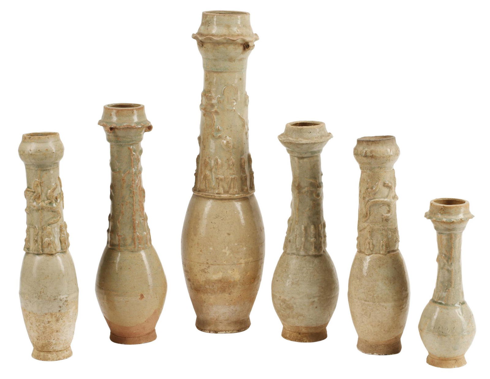 (6) CHINESE POTTERY FUNERARY URNS (1 of 4)