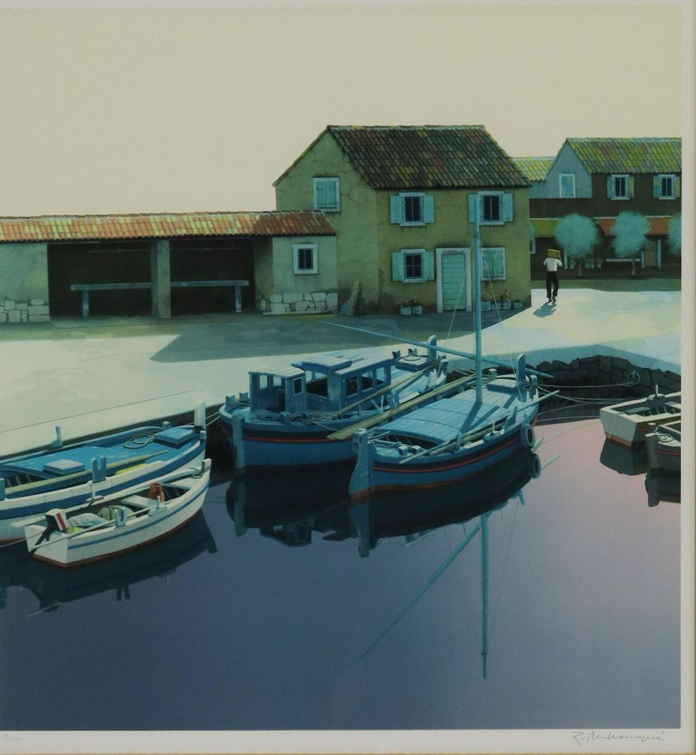 ZVONIMIR MIHANOVIC (B.1946) BOATS LITHOSERIGRAPH (1 of 4)