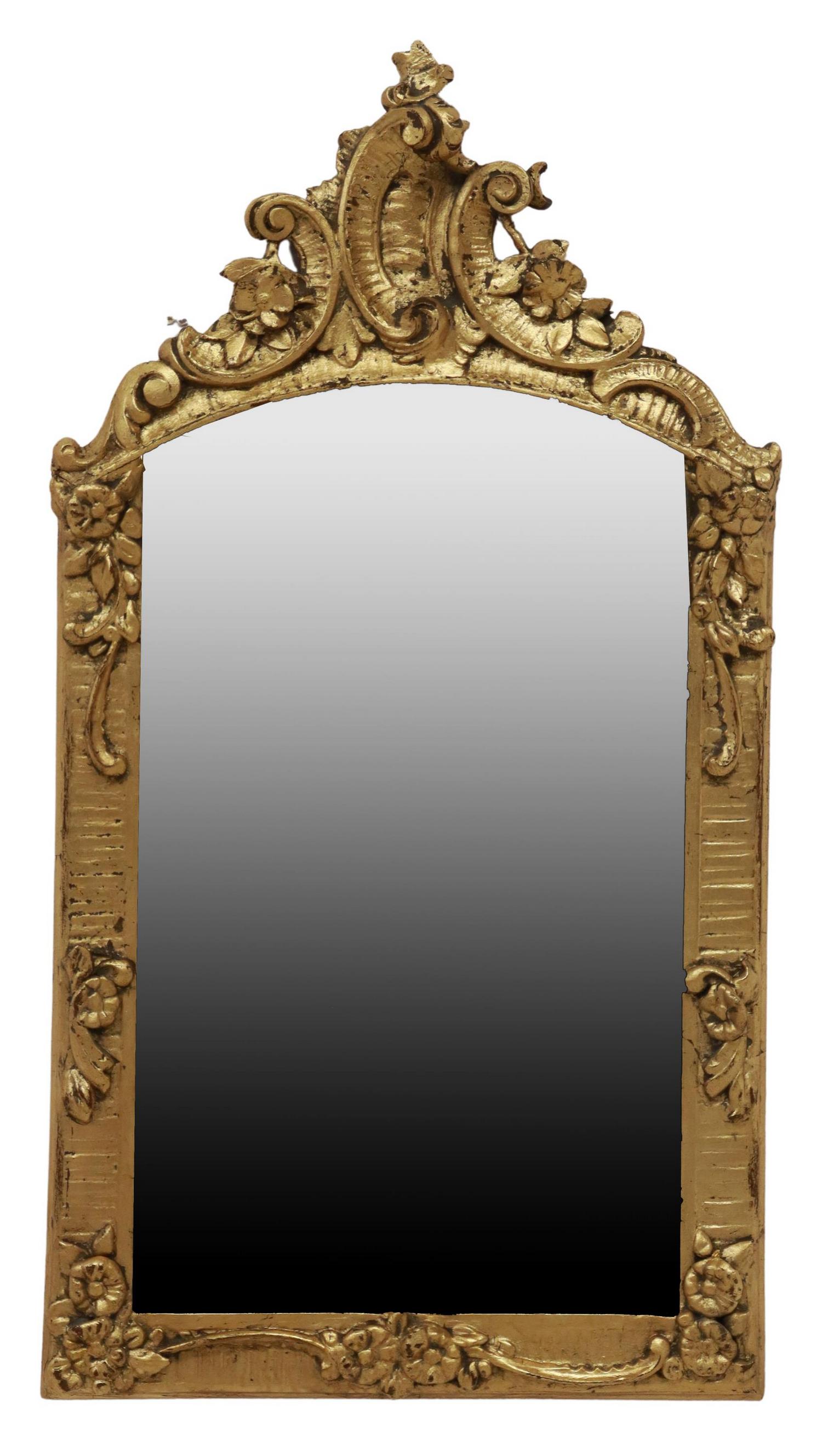 ITALIAN LOUIS XV STYLE GILT WALL MIRROR (1 of 3)