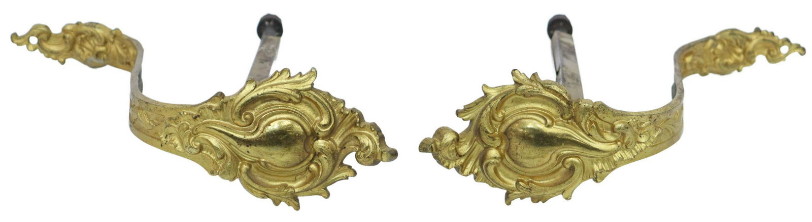 (2) LOUIS XV STYLE GILT METAL CURTAIN TIE-BACKS (1 of 2)
