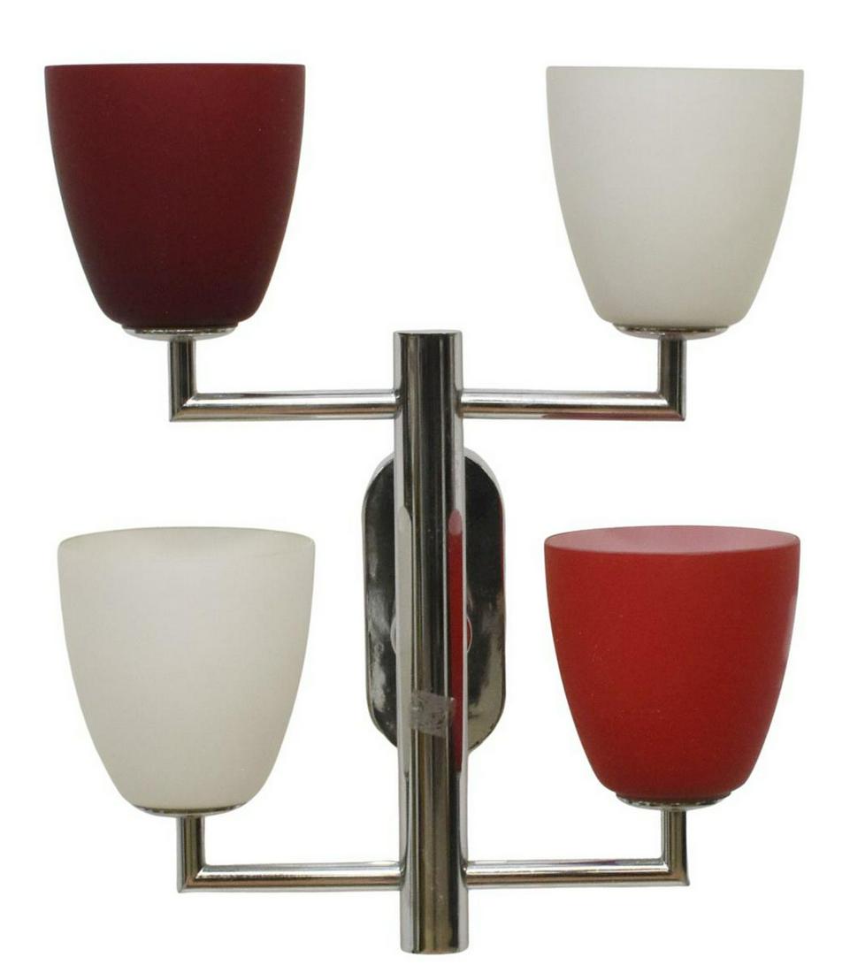 FONTANA ARTE ITALIAN MODERN FOUR-LIGHT WALL SCONCE (1 of 3)