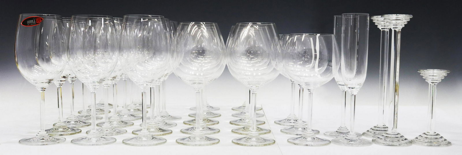 (55) RIEDEL COLORLESS STEMWARE & CANDLESTICKS (1 of 4)