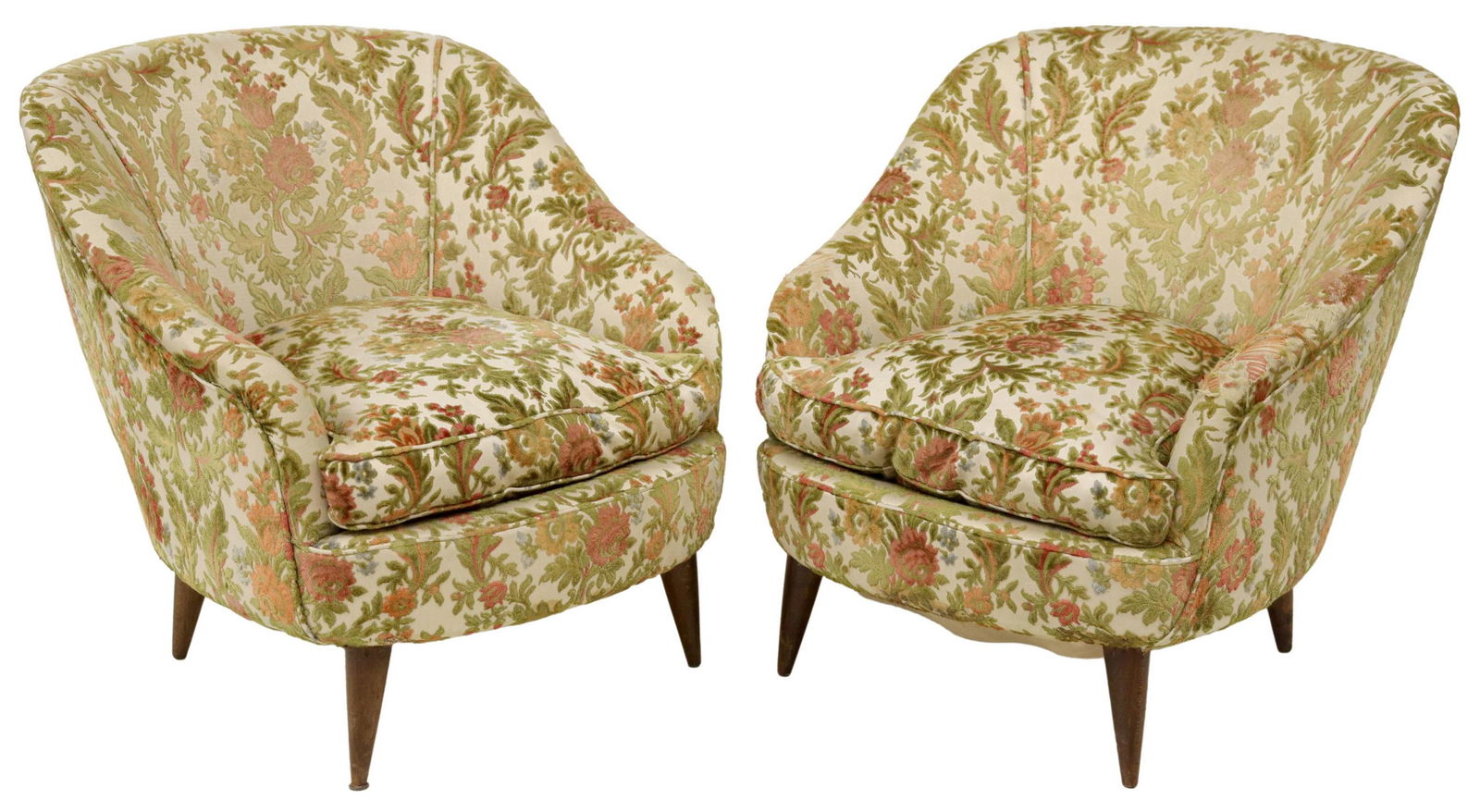 (2) ITALIAN MID-CENTURY MODERN LOUNGE CHAIRS (1 of 3)